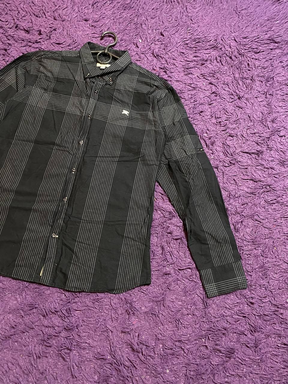 Burberry Vintage Burberry Brit Streetwear Button Up Shirt Size XXL Size US XXL / EU 58 / 5 - 6 Thumbnail