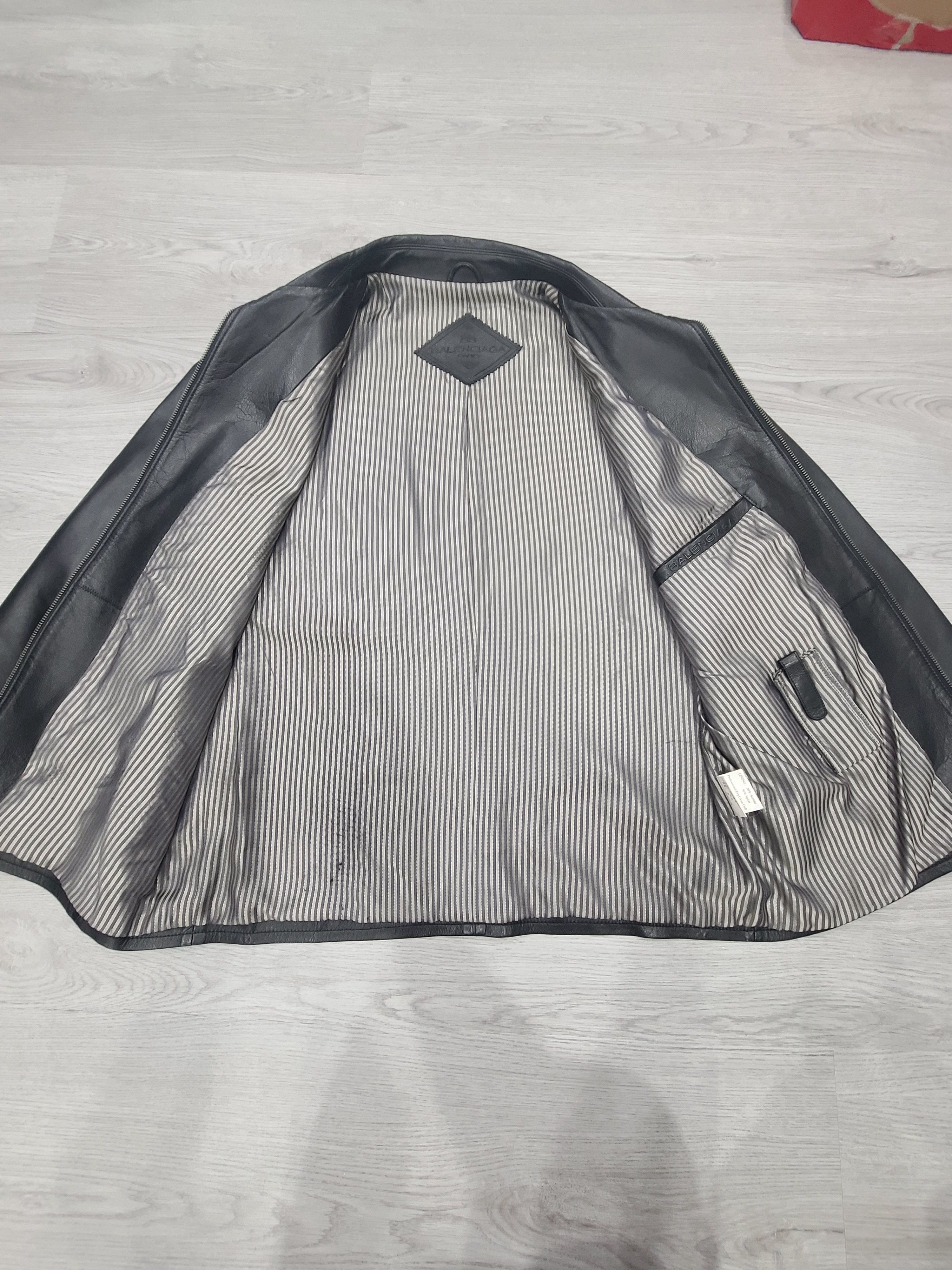 Balenciaga Vintage Balenciaga Leather Jacket Size 6 Size US XL / EU 56 / 4 - 10 Thumbnail