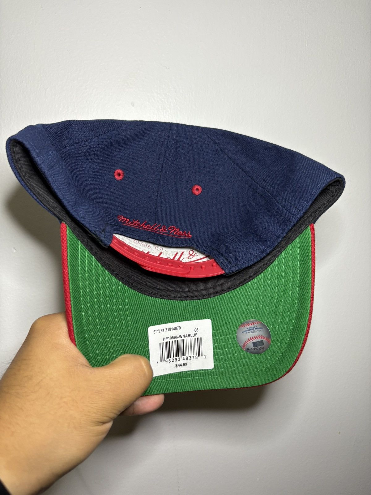 Mitchell & Ness Brand New Washington Nationals Snapback Topps Collab Size ONE SIZE - 8 Thumbnail