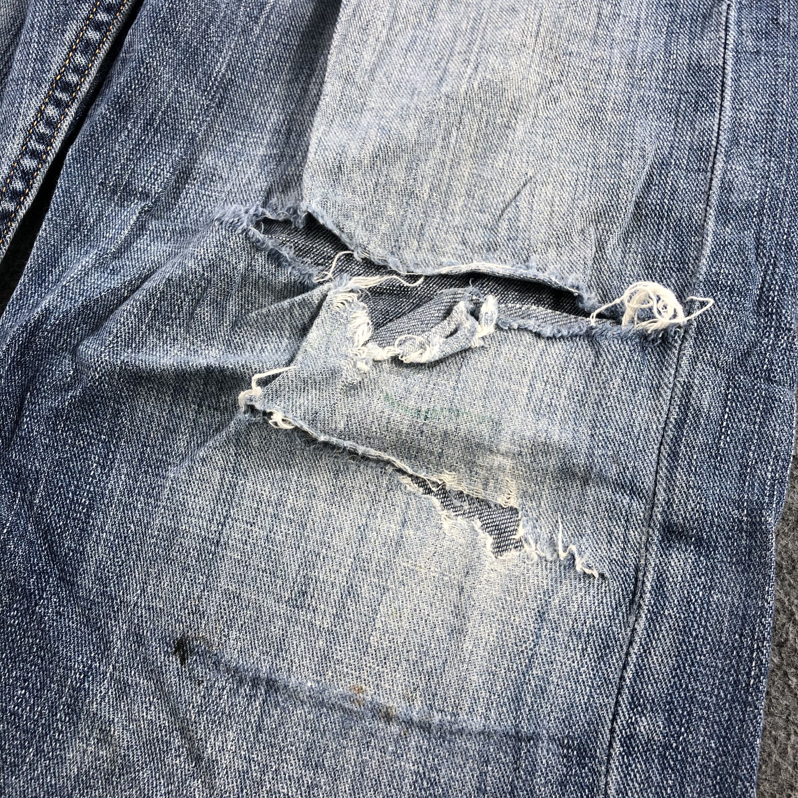Levi's Vintage Blue Wash Levis 505 Jeans-J2028 Size US 35 - 8 Thumbnail