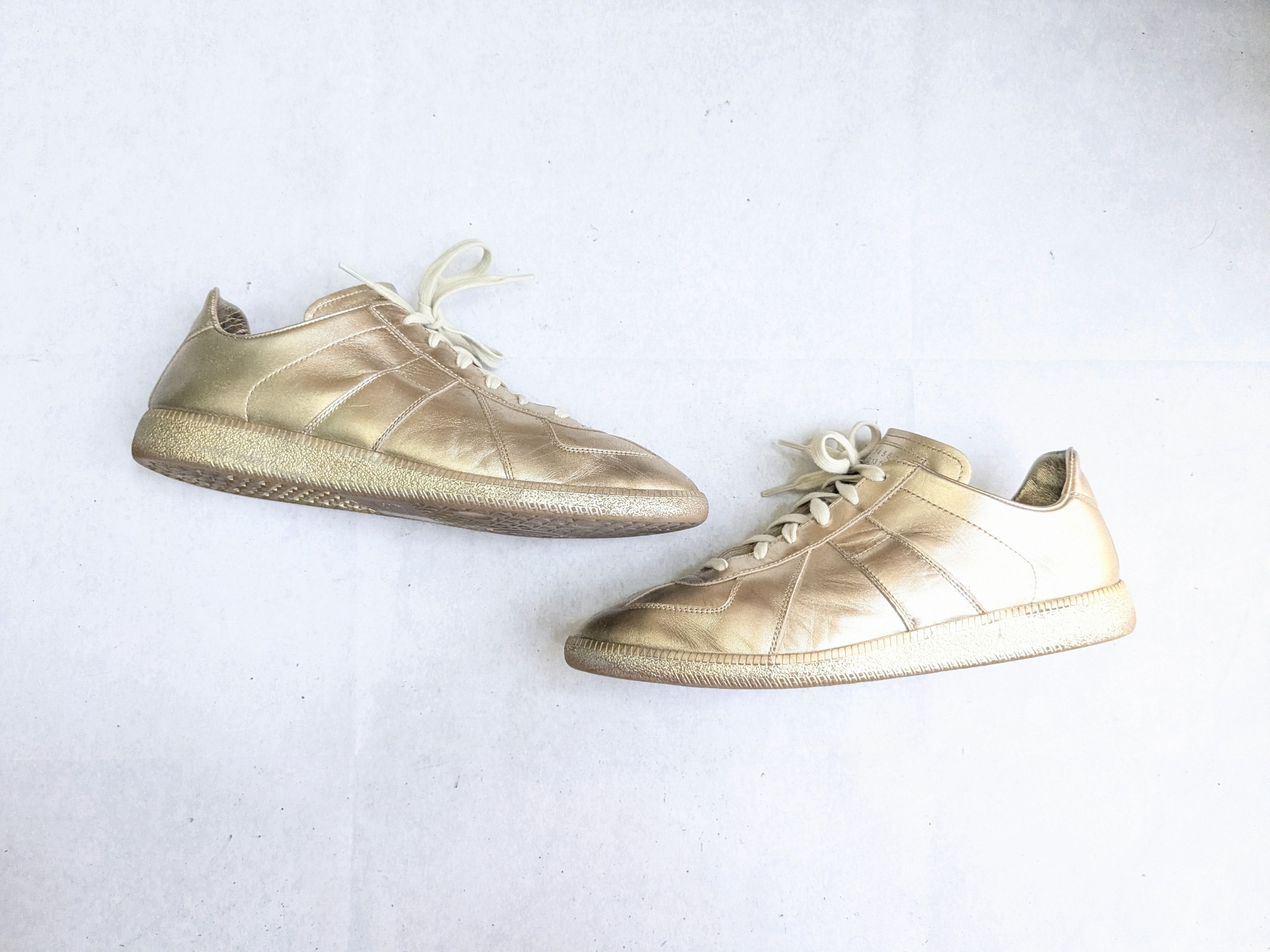 Maison Margiela Maison Margiela GAT Replica Gold 11 44 Low Tops Size US 11 / EU 44 - 1 Thumbnail