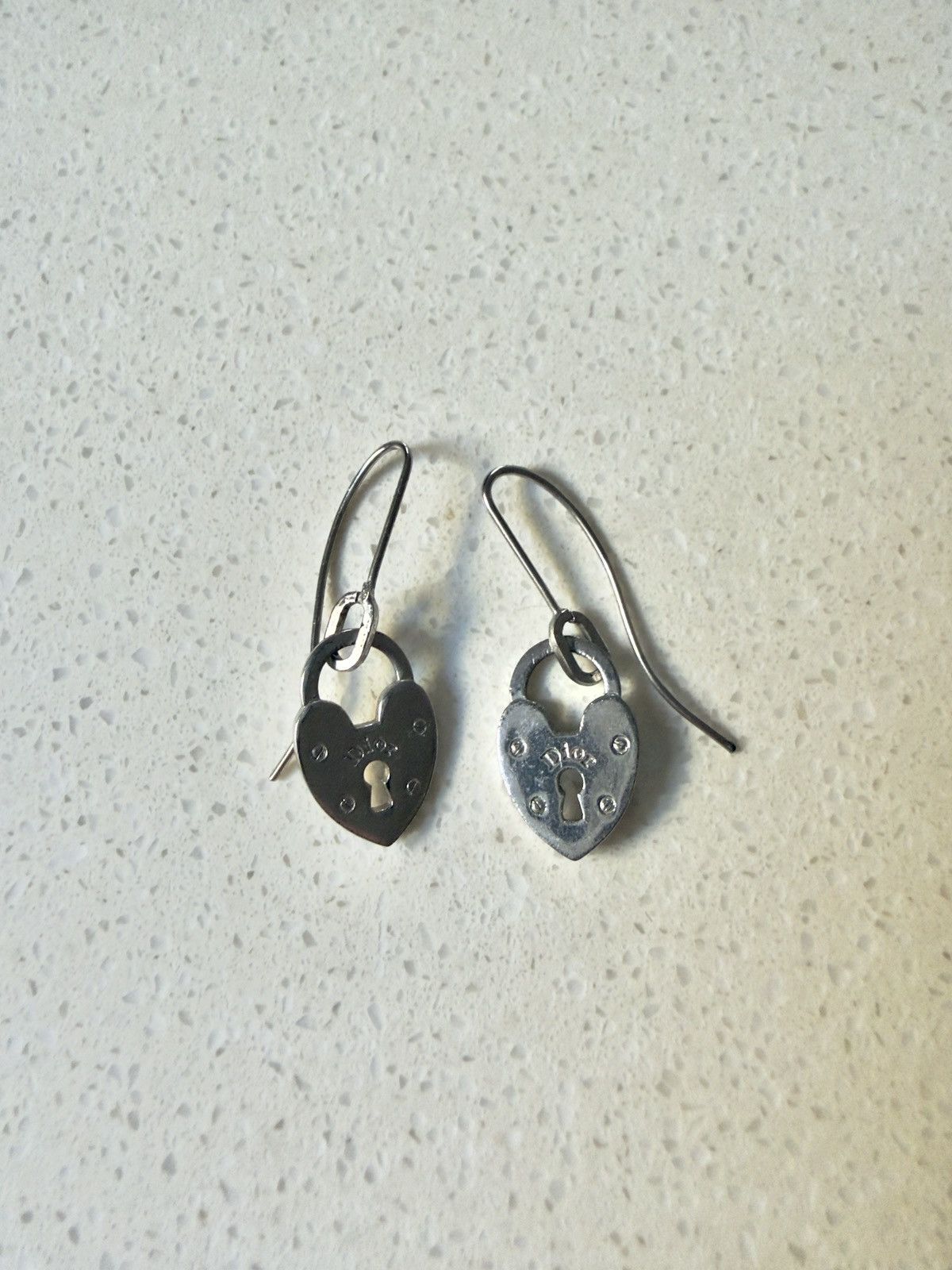 Dior Dior padlock heart earrings Size ONE SIZE - 2 Thumbnail