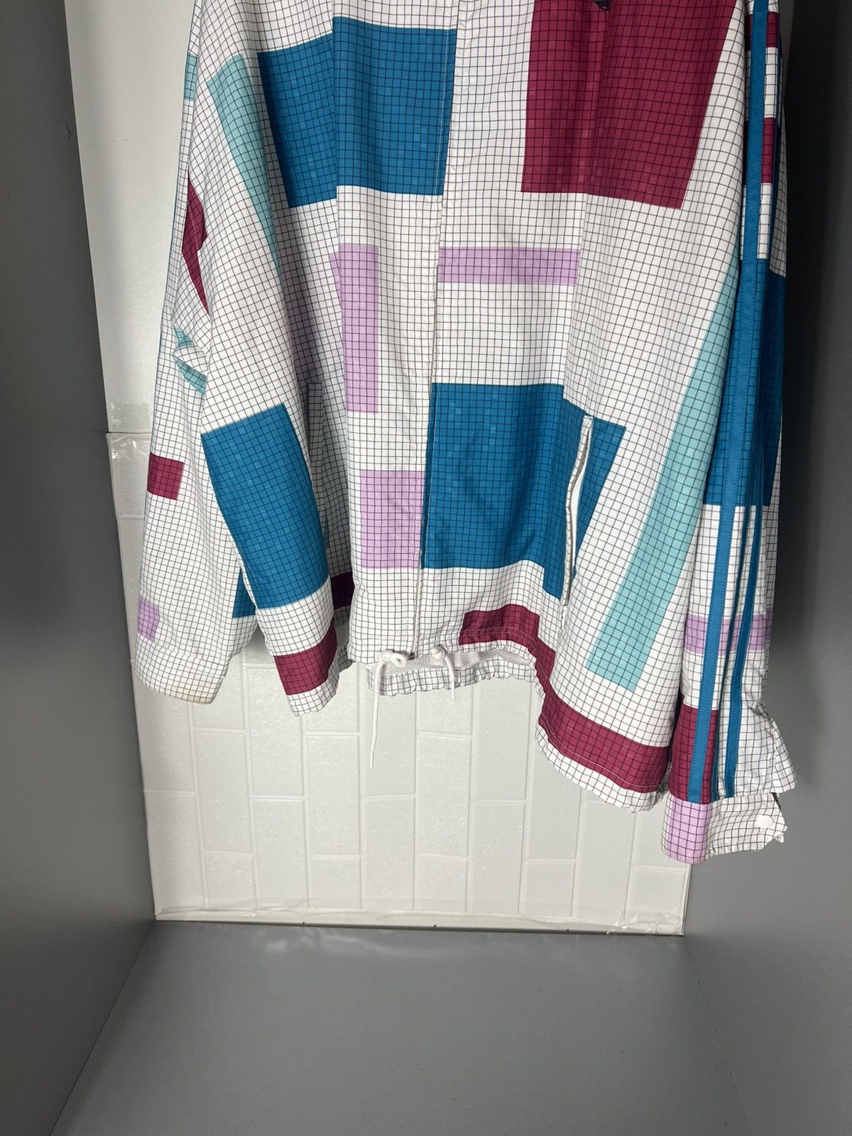 Adidas × Vintage VERY RARE ADIDAS ORIGINAL DESIGNER LIGHT JAKCET RETRO Y2K Size US XXL / EU 58 / 5 - 4 Thumbnail