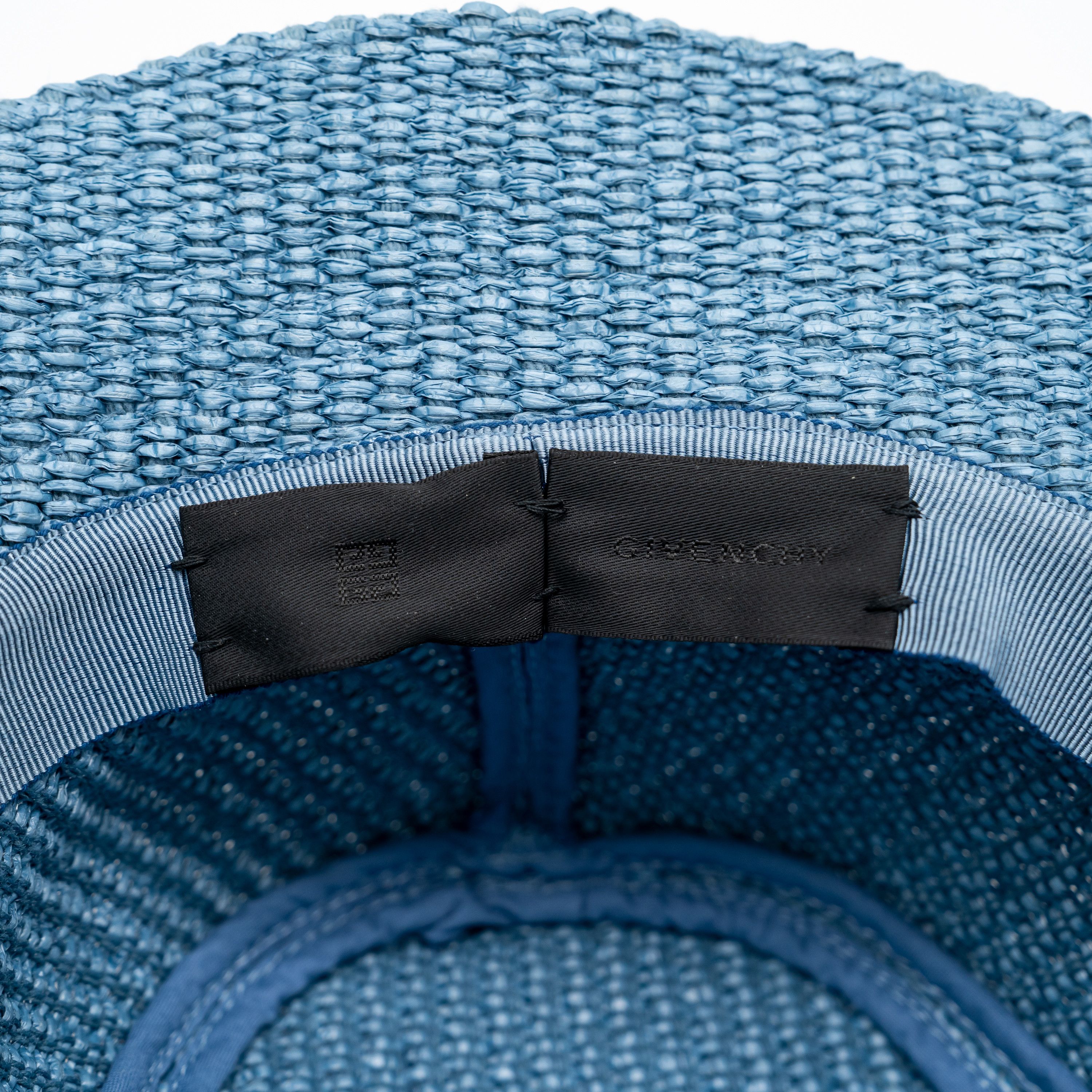 Givenchy Givenchy Woven Raffia Bucket Hat Blue Logo Size ONE SIZE - 4 Thumbnail