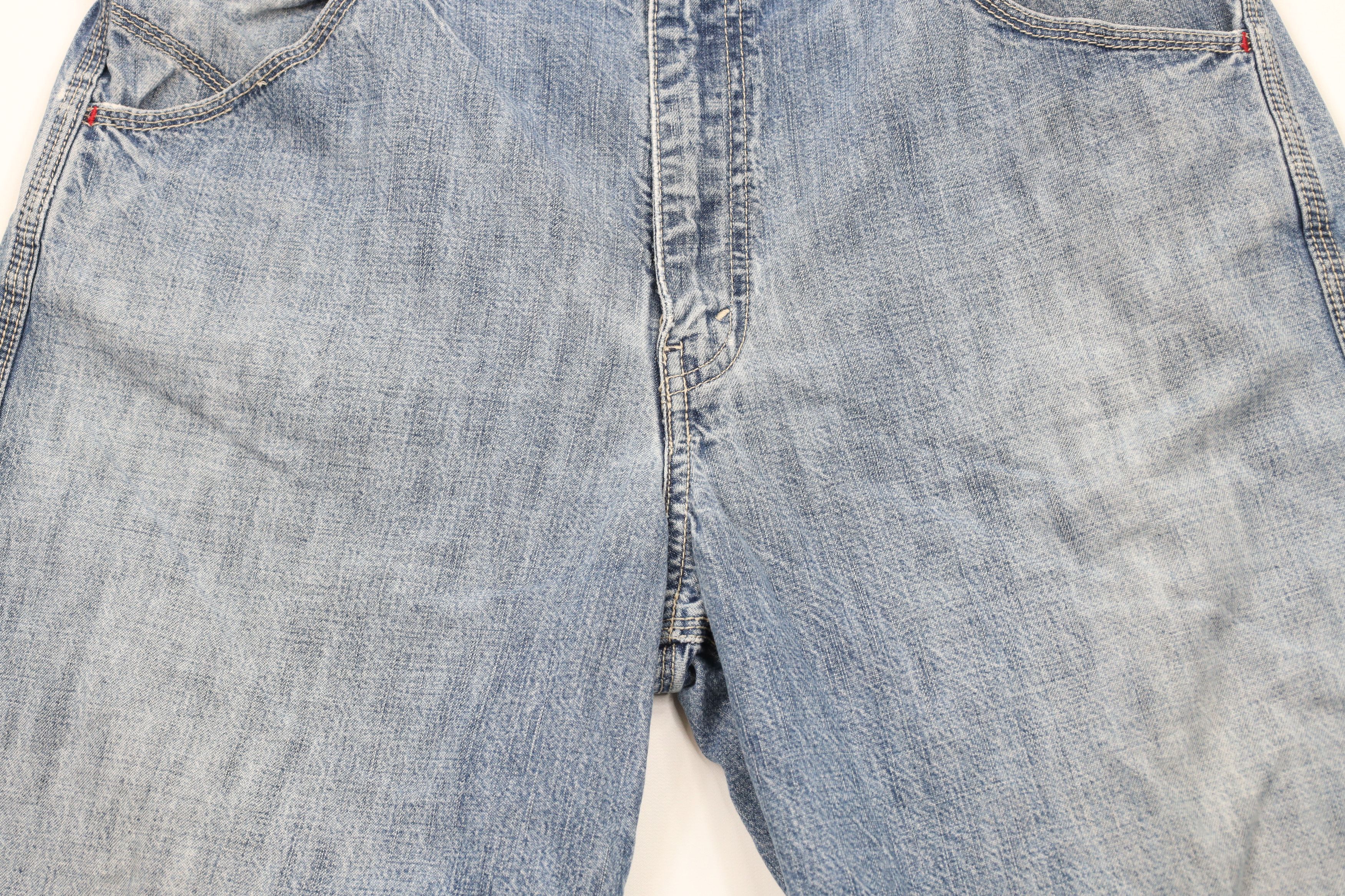 Levi's × Vintage Vintage Y2K Levis Baggy Carpenter Worker Denim Shorts Jorts Size US 33 - 3 Thumbnail