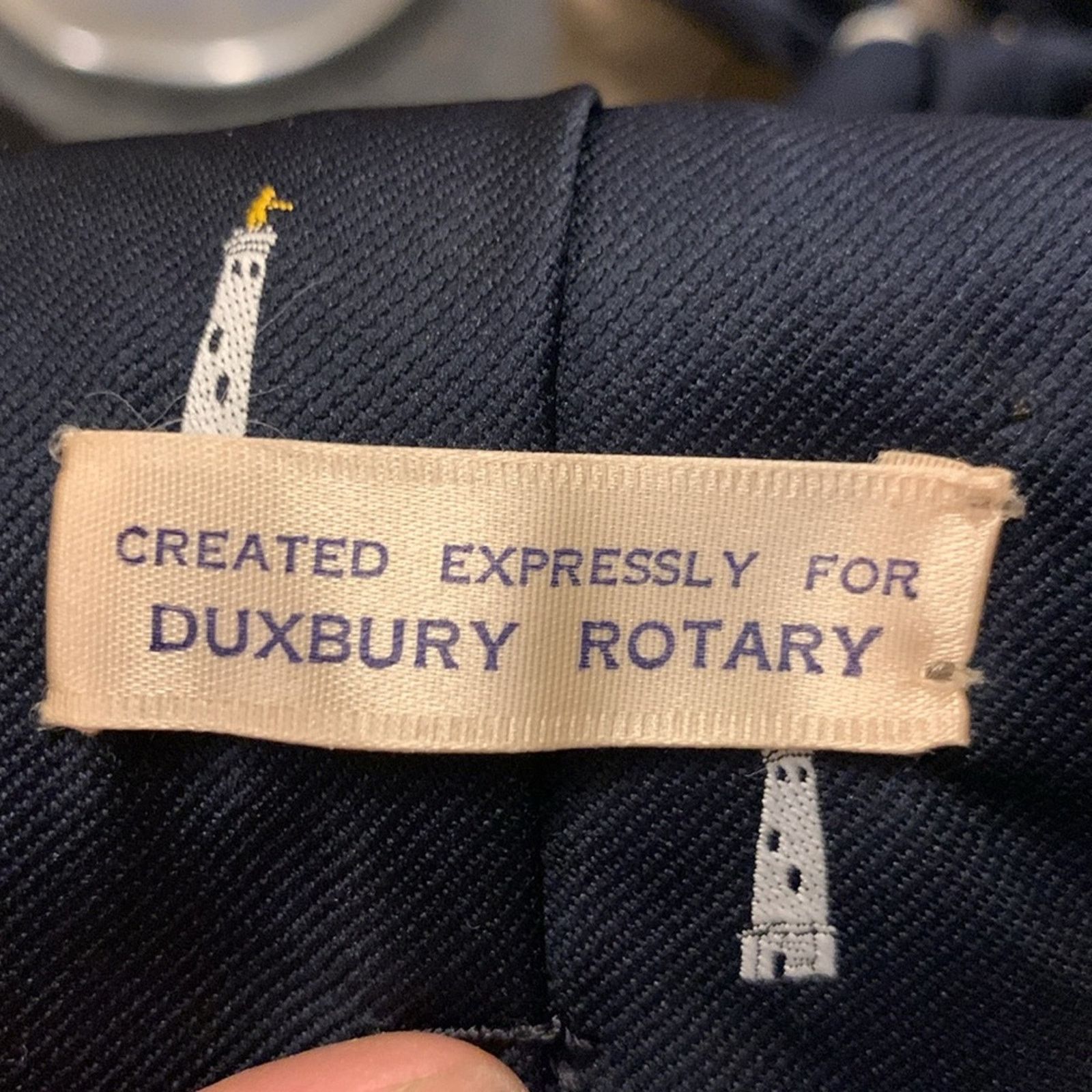 Vintage 80’s necktie Duxbury,Massachusetts lighthouses ocean coastal Size ONE SIZE - 6 Thumbnail