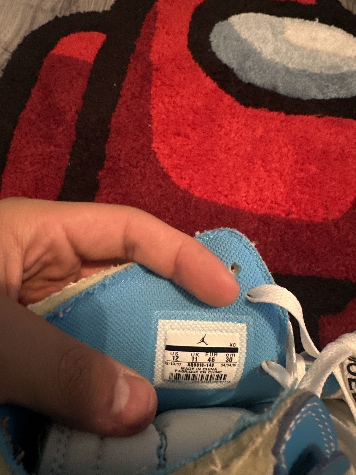 Nike × Off-White Off-White Jordan 1 Unc Size US 12 / EU 45 - 7 Thumbnail