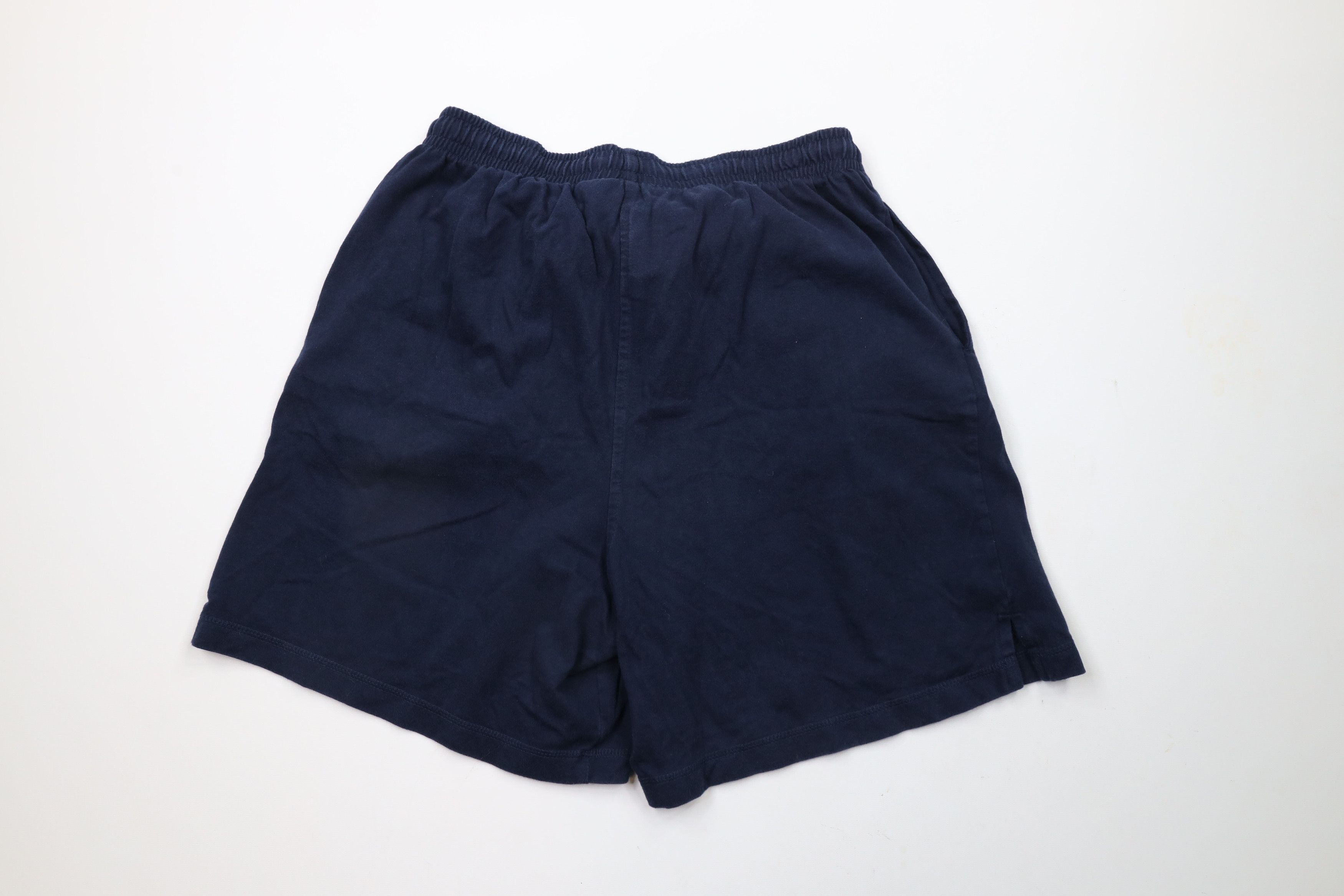 Vintage Vintage 90s Streetwear Above Knee Shorts Navy Blue Cotton Size US 36 / EU 52 - 7 Thumbnail