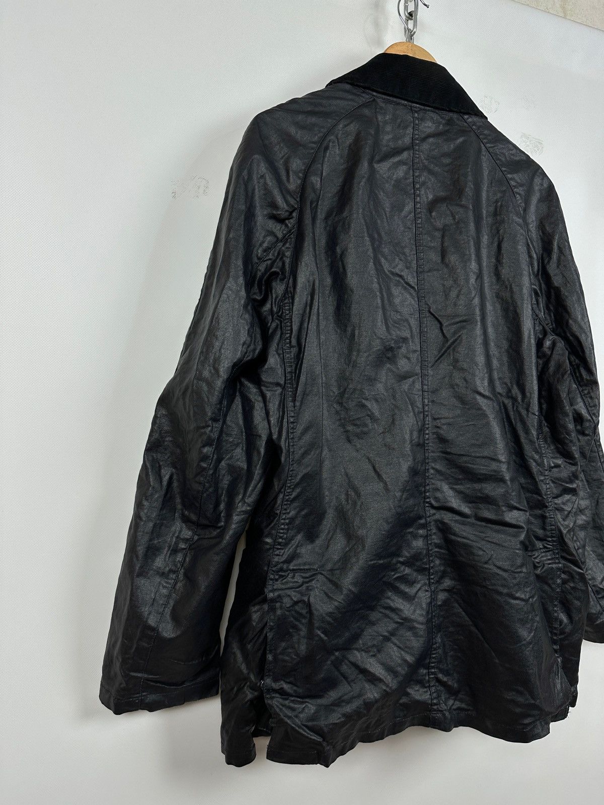 Barbour Barbour Black Keats Linen/Polyurethane Coated Jacket Size US L / EU 52-54 / 3 - 22 Thumbnail