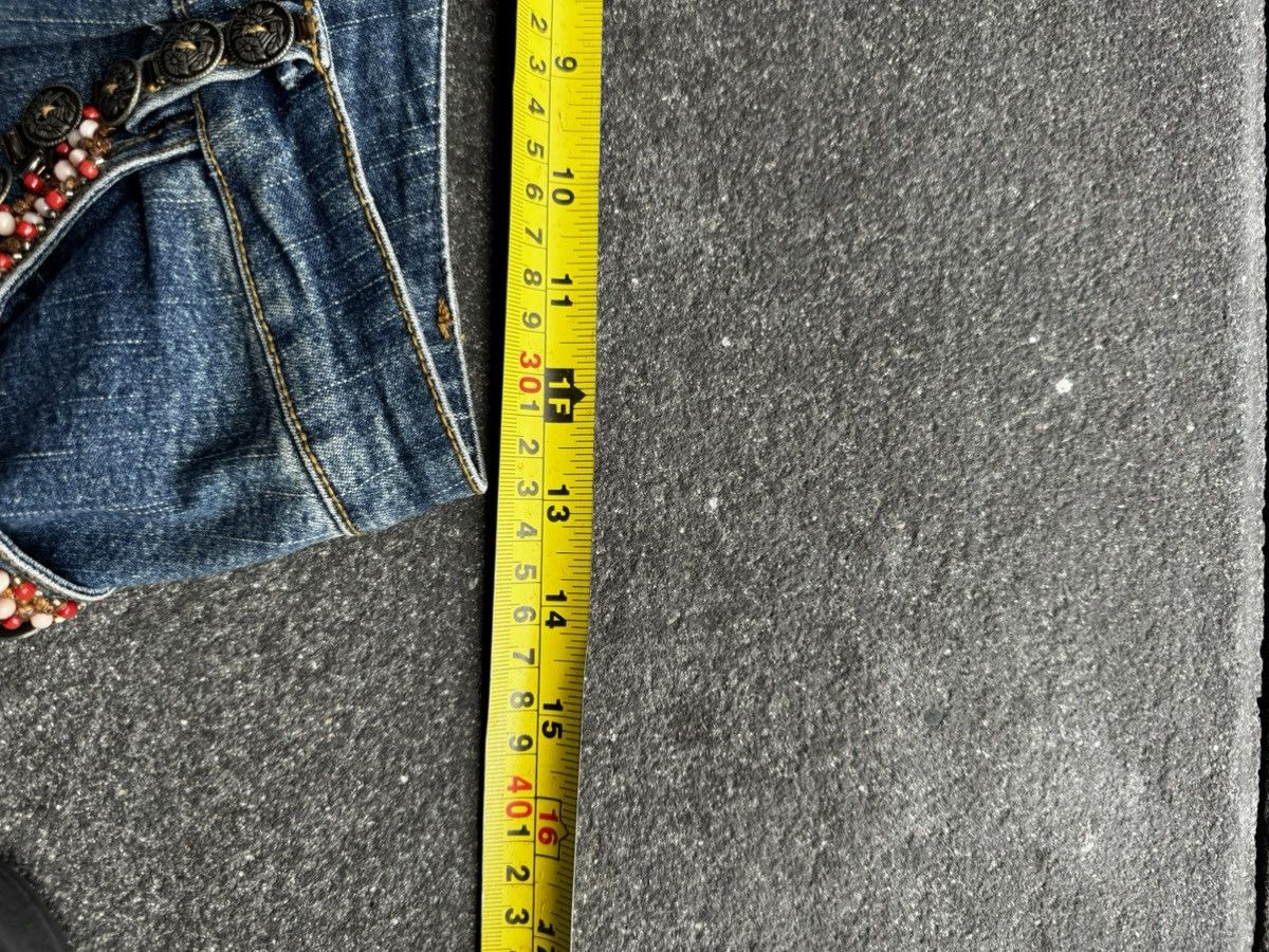 Juicy Couture CRAZY Y2K LOW RISE ACCENT JEANS Size 28" / US 6 / IT 42 - 6 Thumbnail