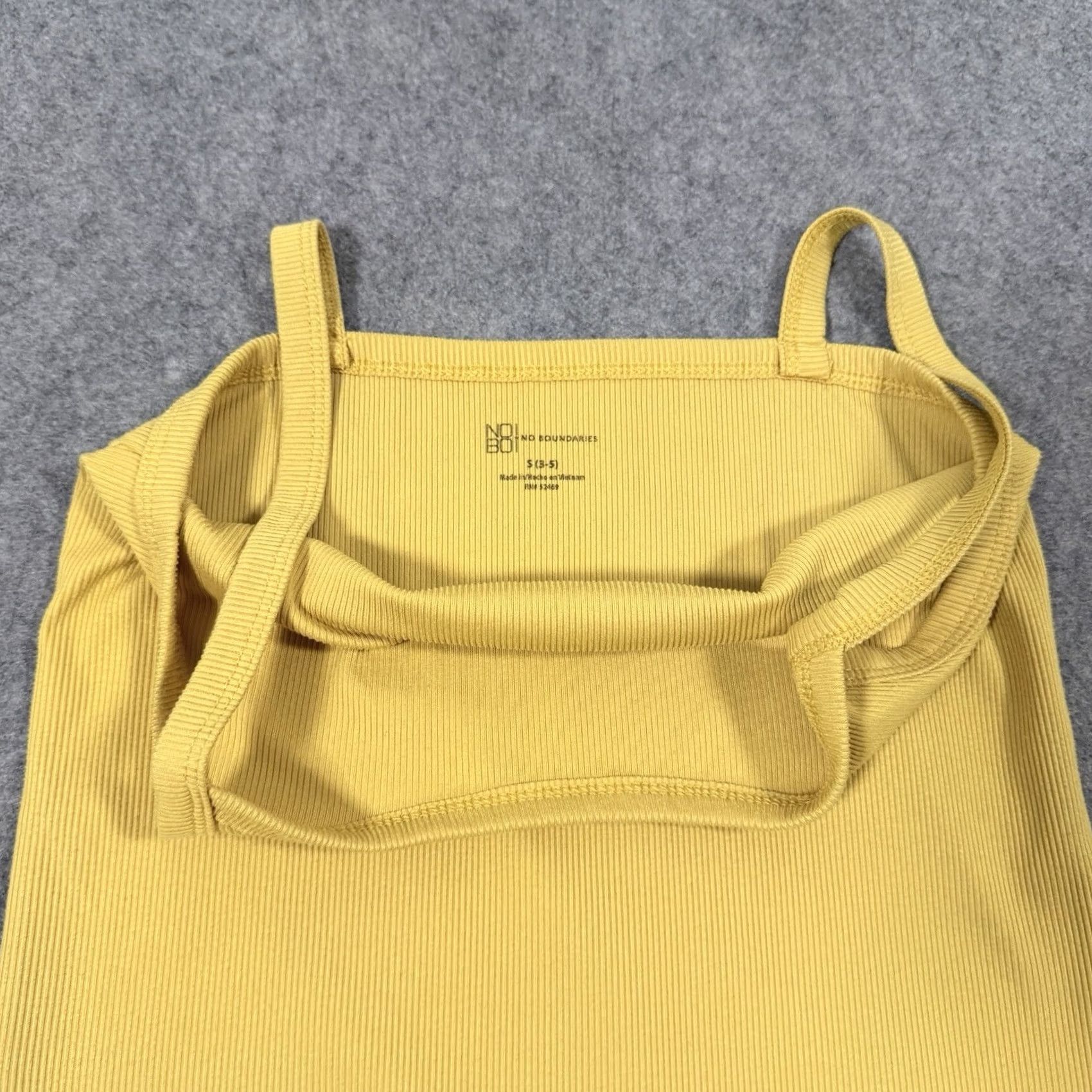 Vintage No Boundaries Yellow Ribbed Tank Top Women's Size Small (3-5) Sleeveless Size S / US 4 / IT 40 - 3 Thumbnail