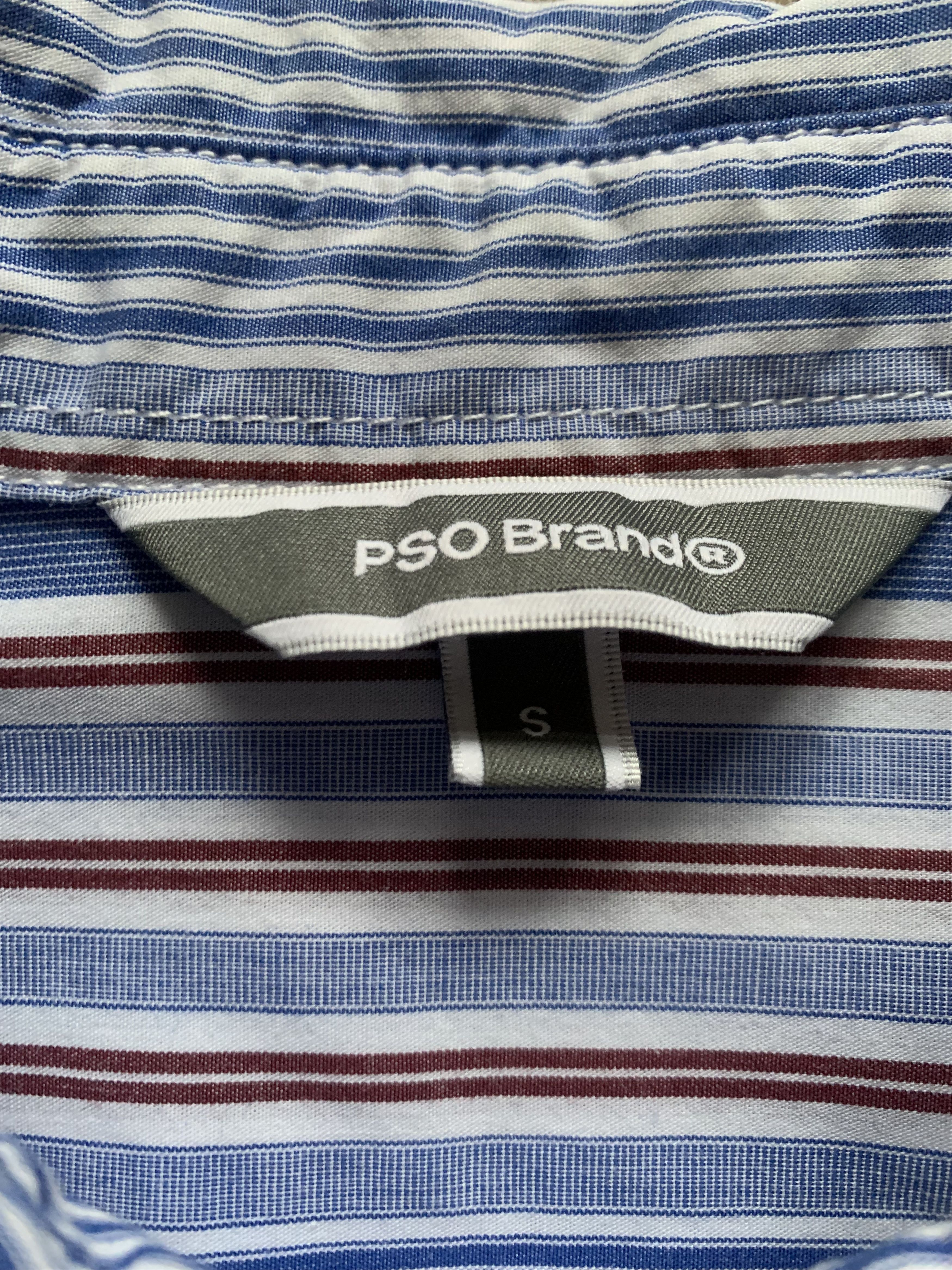 Japanese Brand PSO Striped Pocket Long Sleeve Button Up Shirt Size US S / EU 44-46 / 1 - 5 Thumbnail