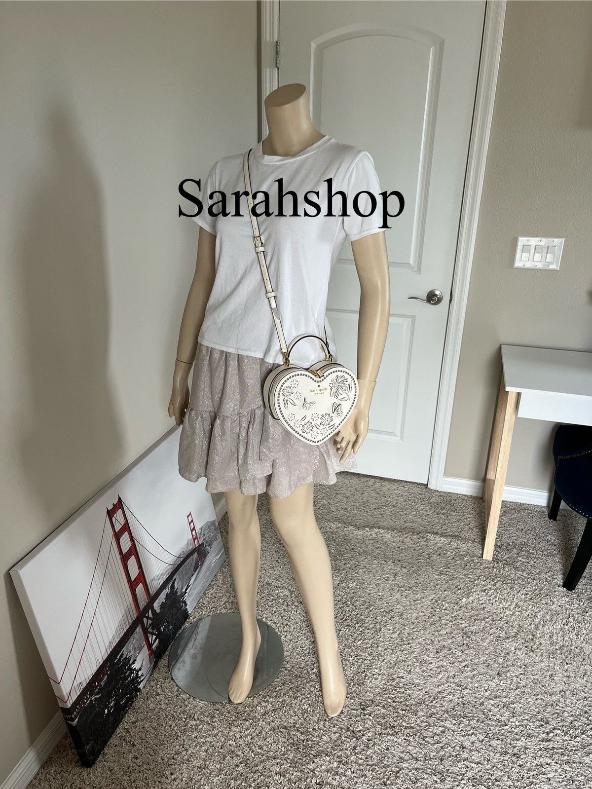 Kate Spade Kate Spade Love Shack Perforated Heart Crossbody Size ONE SIZE - 8 Thumbnail