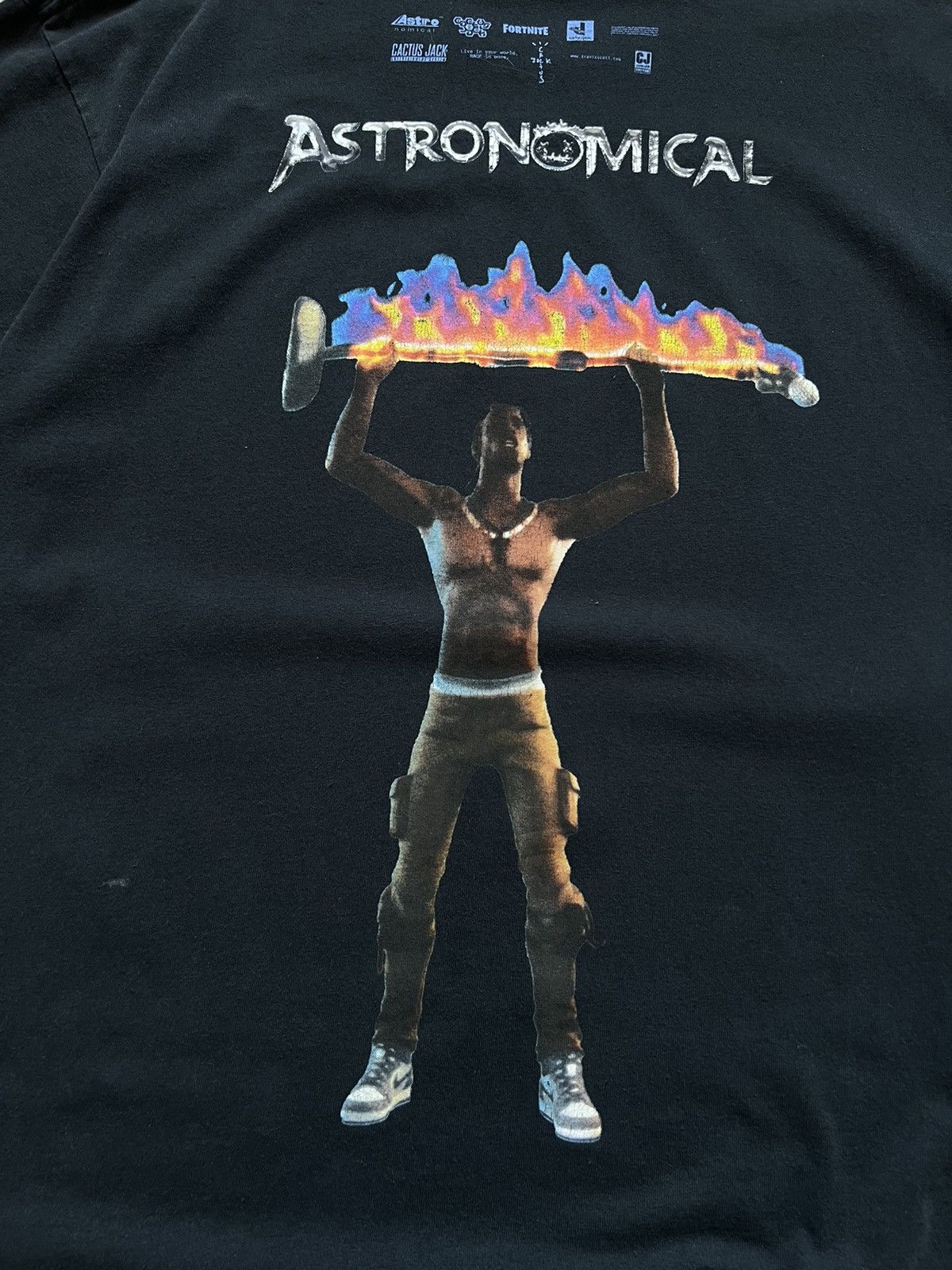 Travis Scott Cactus Jack Astro Rage T-Shirt Size US L / EU 52-54 / 3 - 8 Thumbnail