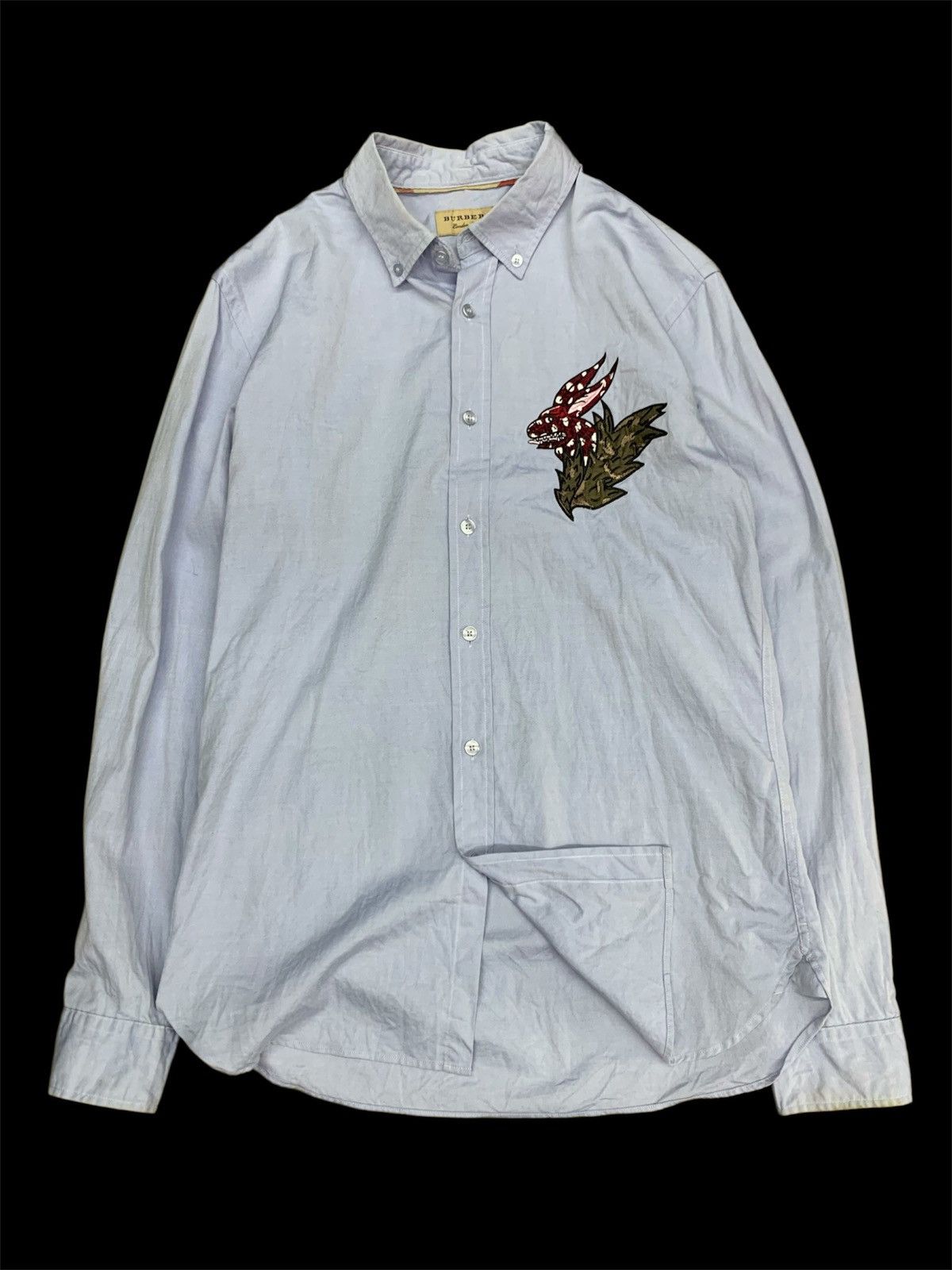 Burberry × Designer × Vintage Burberry london england shirts embroidered Size US M / EU 48-50 / 2 - 1 Thumbnail