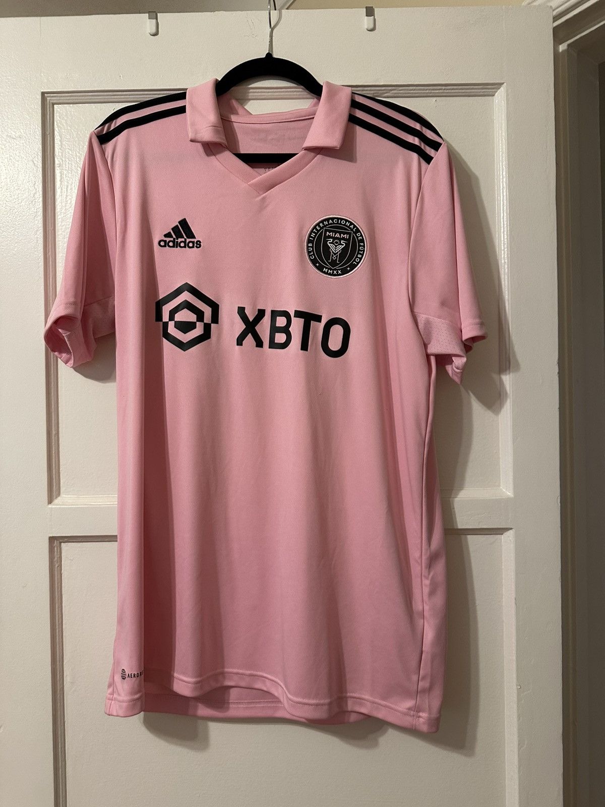 Adidas Messi Inter Miami Jersey 22/23 Home Soccer Shirt Size US L / EU 52-54 / 3 - 1 Thumbnail