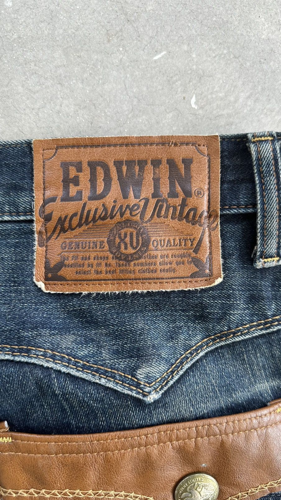 Edwin EDWIN EXCLUSIVE VINTAGE FADED WASHED DENIM Size US 36 / EU 52 - 9 Thumbnail
