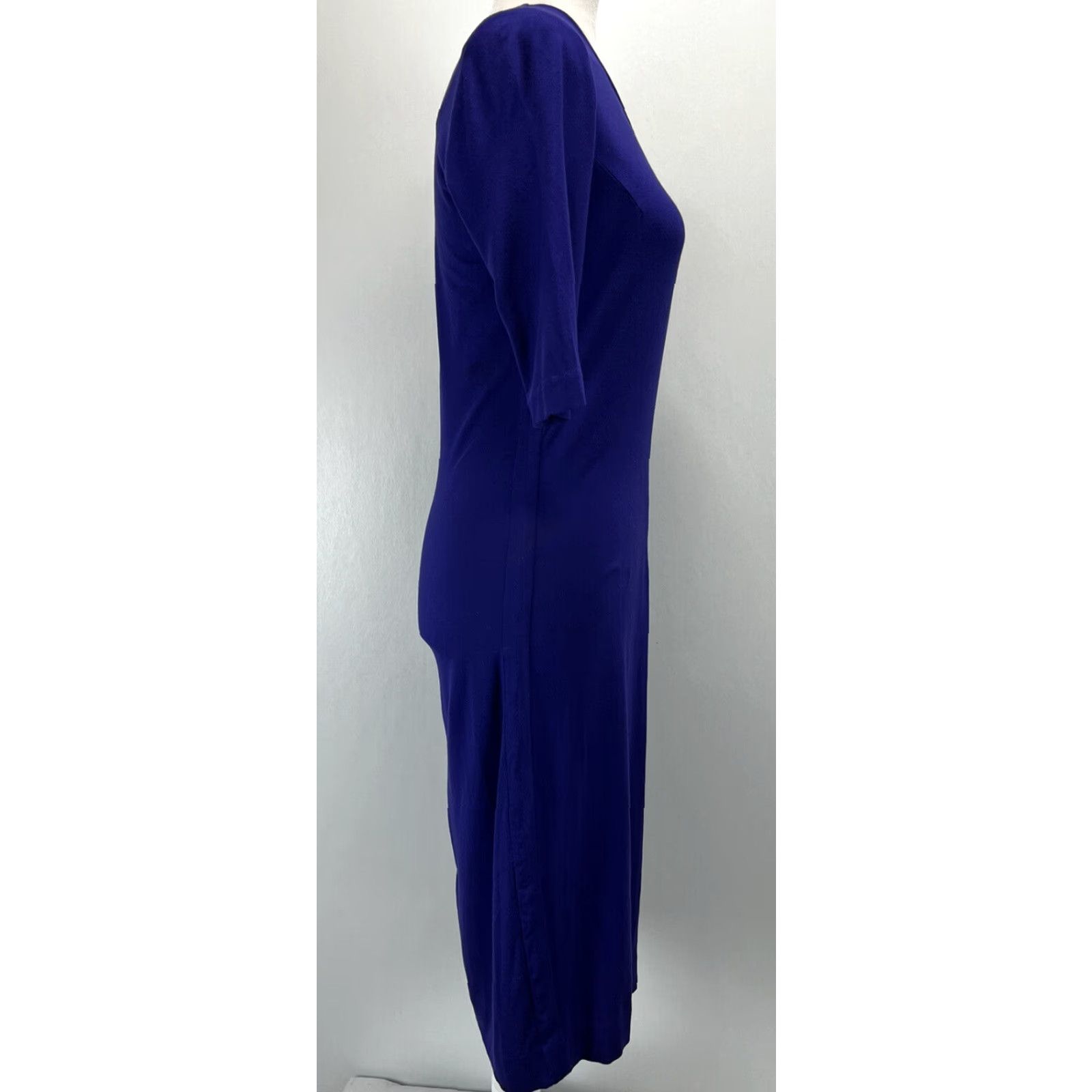 Diane von Furstenberg Diane von Furstenberg Stretch Bodycon Dress Midi Purple Half Sleeve Women Medium Size M / US 6-8 / IT 42-44 - 4 Thumbnail