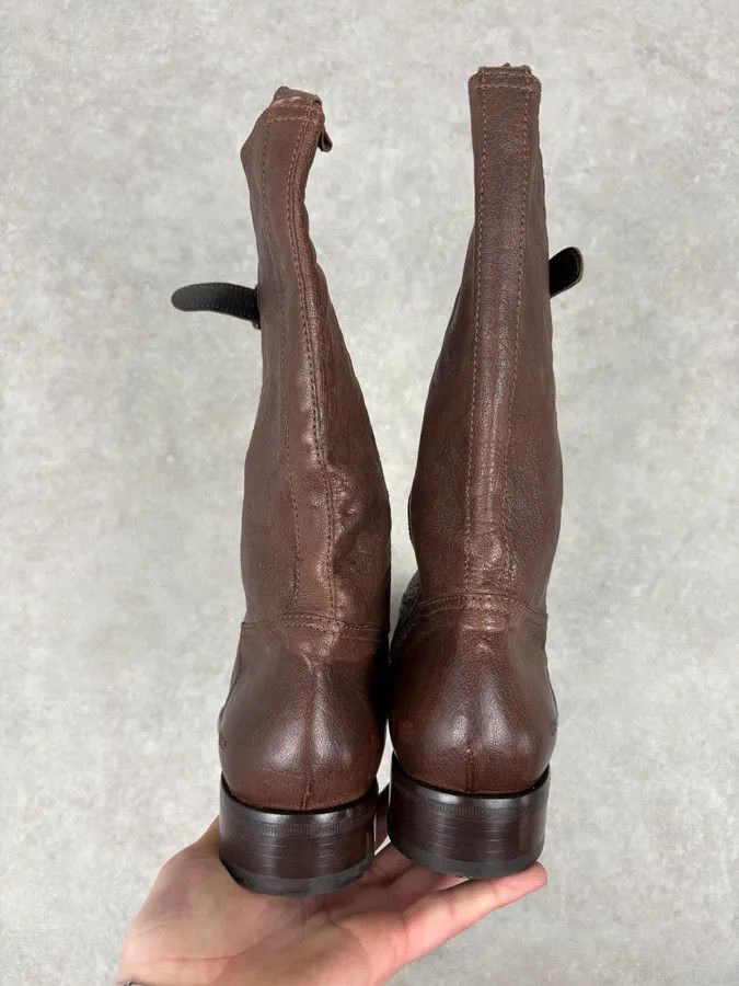 Dsquared2 AW2008 Dsquared2 Brown Ankle Leather Western Boots Size US 9 / EU 42 - 7 Thumbnail