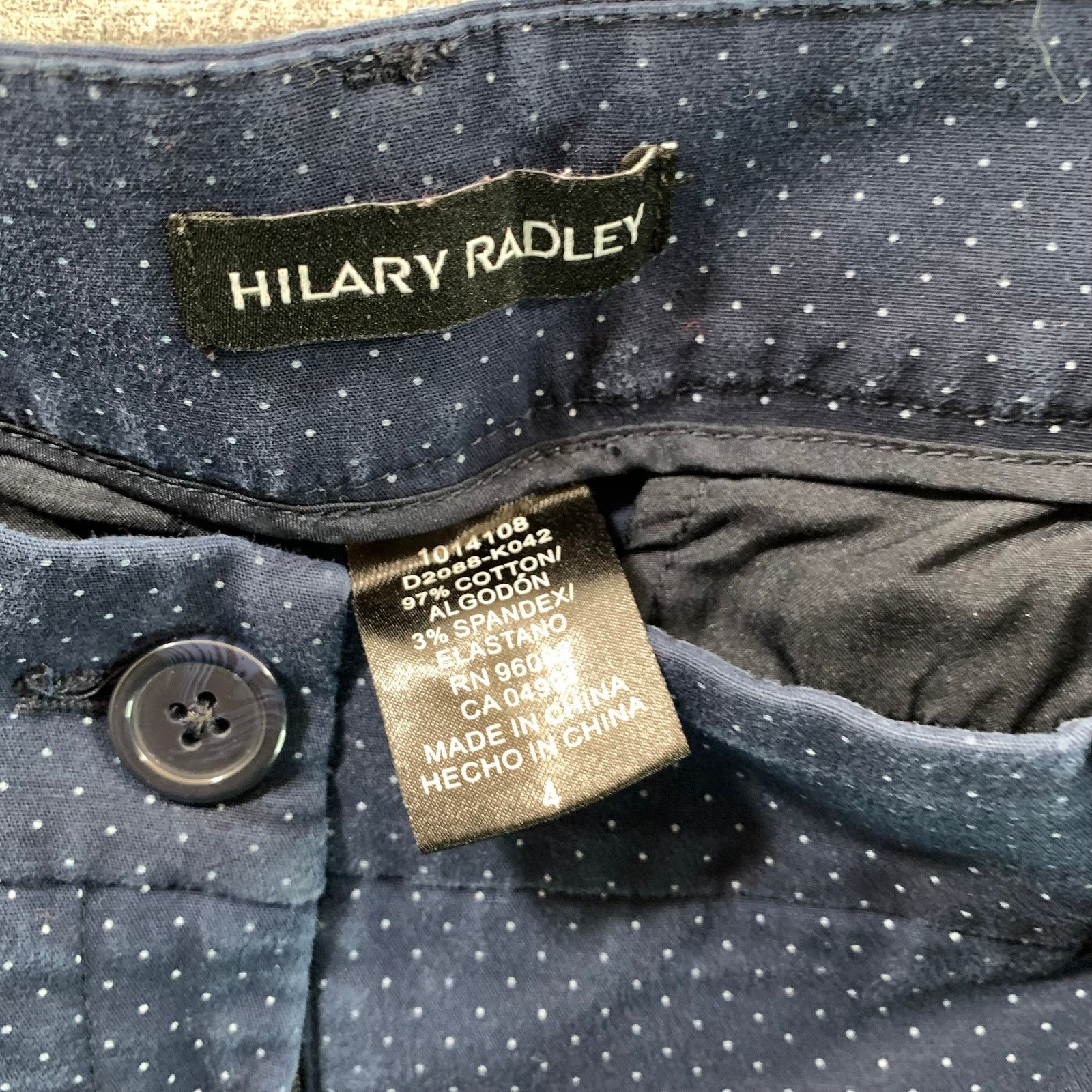 Other Hilary Radley Women's Pants Size 4 Blue Size 27" / US 4 / IT 40 - 3 Thumbnail