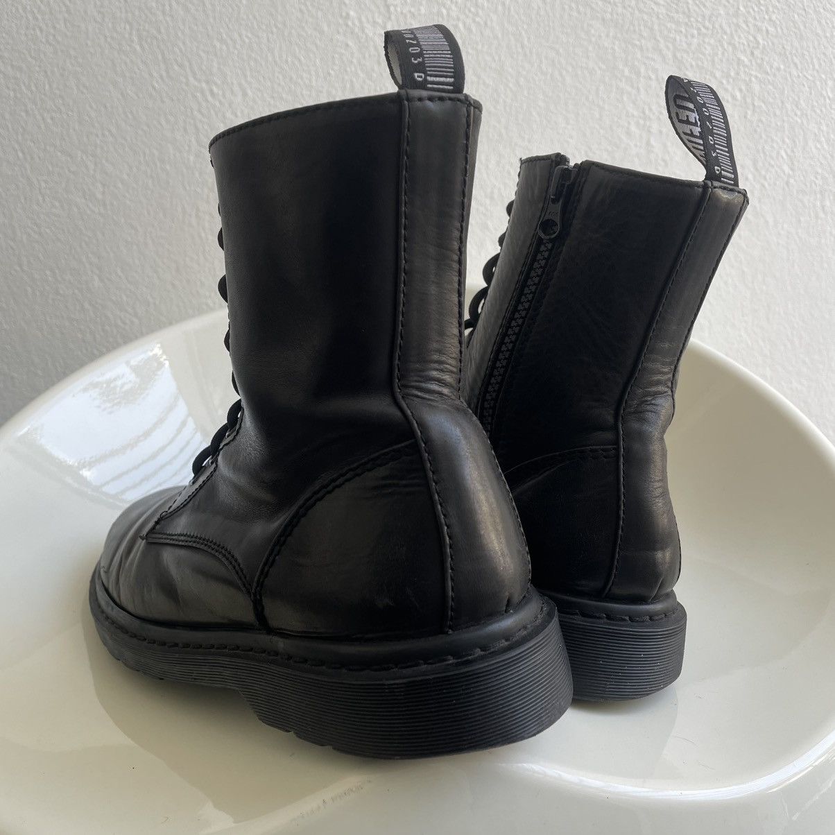 Limi Feu Very Rare! Limi Feu Leather Combat Boots with Side Zipper Size US 12 / EU 45 - 11 Thumbnail
