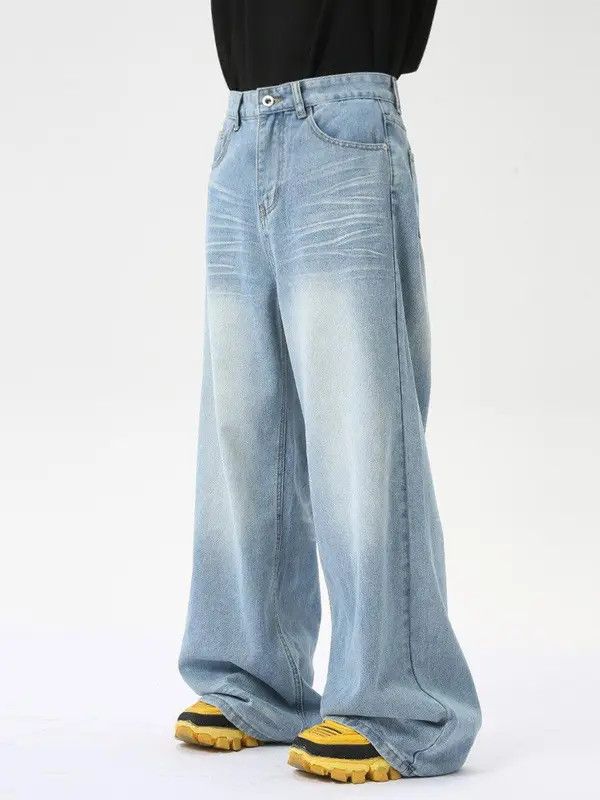Jean Kuramochi x nen Blue Wide Leg Baggy Denim Jeans Size US 32 / EU 48 - 2 Thumbnail