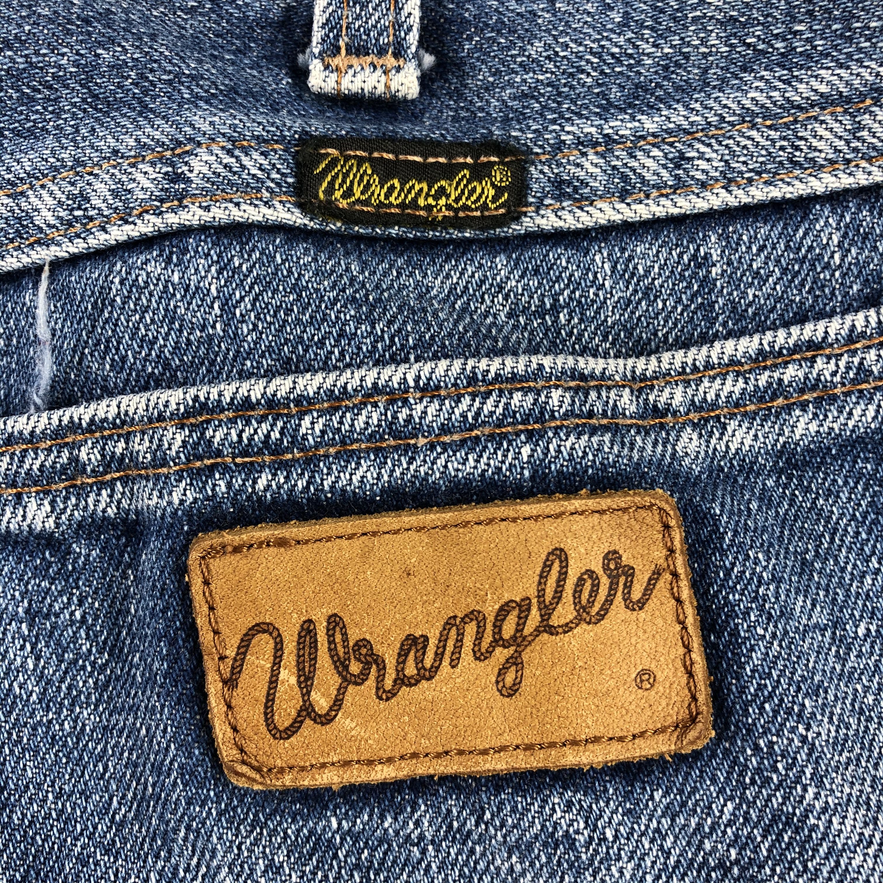 Vintage Vintage Wrangler Jeans Faded Blue Denim KJ1463 Size US 30 / EU 46 - 5 Thumbnail