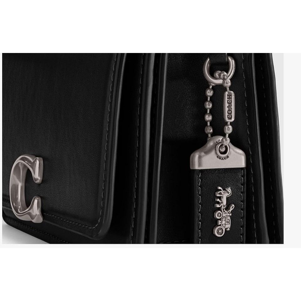 Coach NWT! Coach Women's Luxe Refined Black Calf Leather Bandit C Size ONE SIZE - 3 Thumbnail