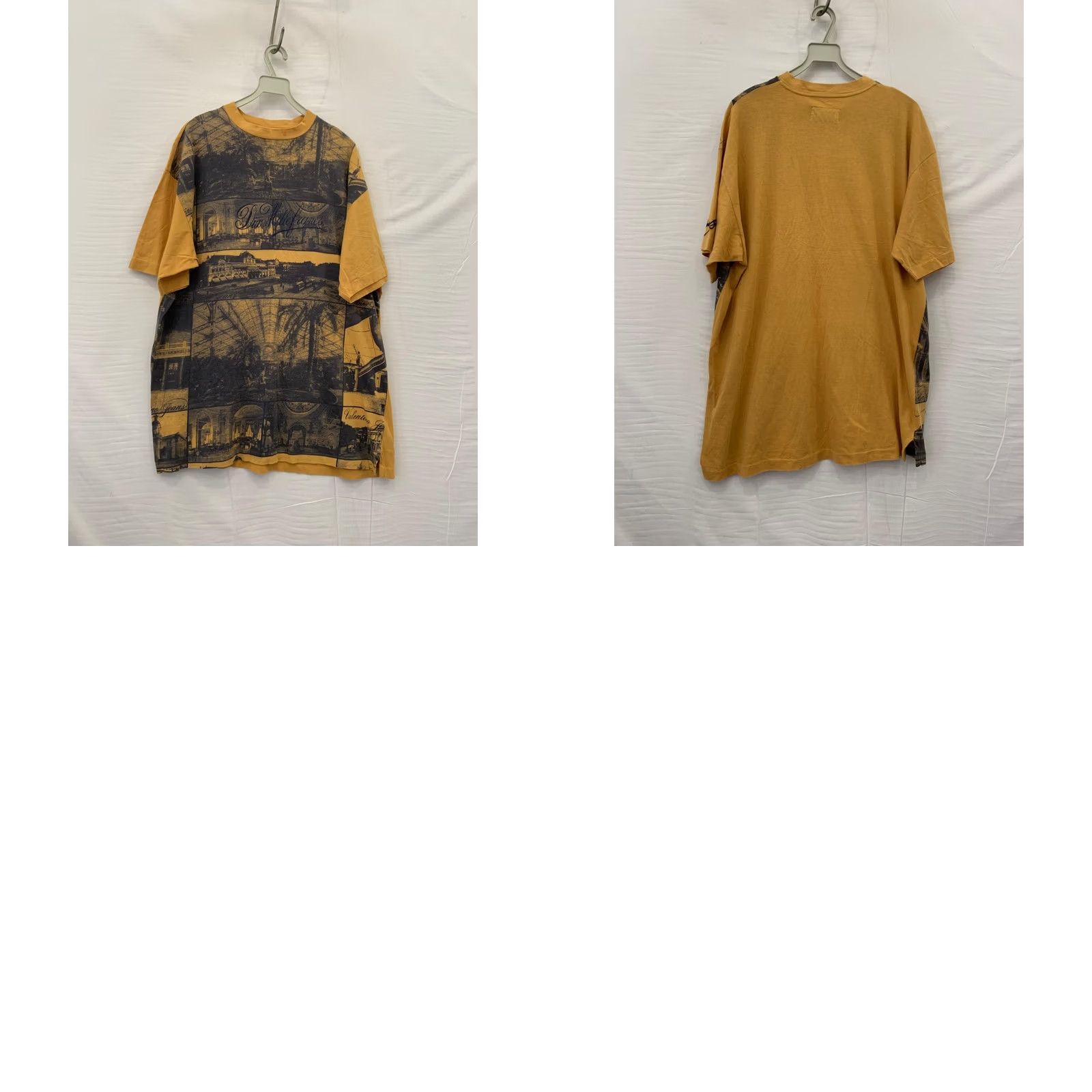 Valentino VINTAGE Valentino Jeans T-Shirt Graphic Print L Yellow Oversized Italy Mens Size US L / EU 52-54 / 3 - 8 Thumbnail