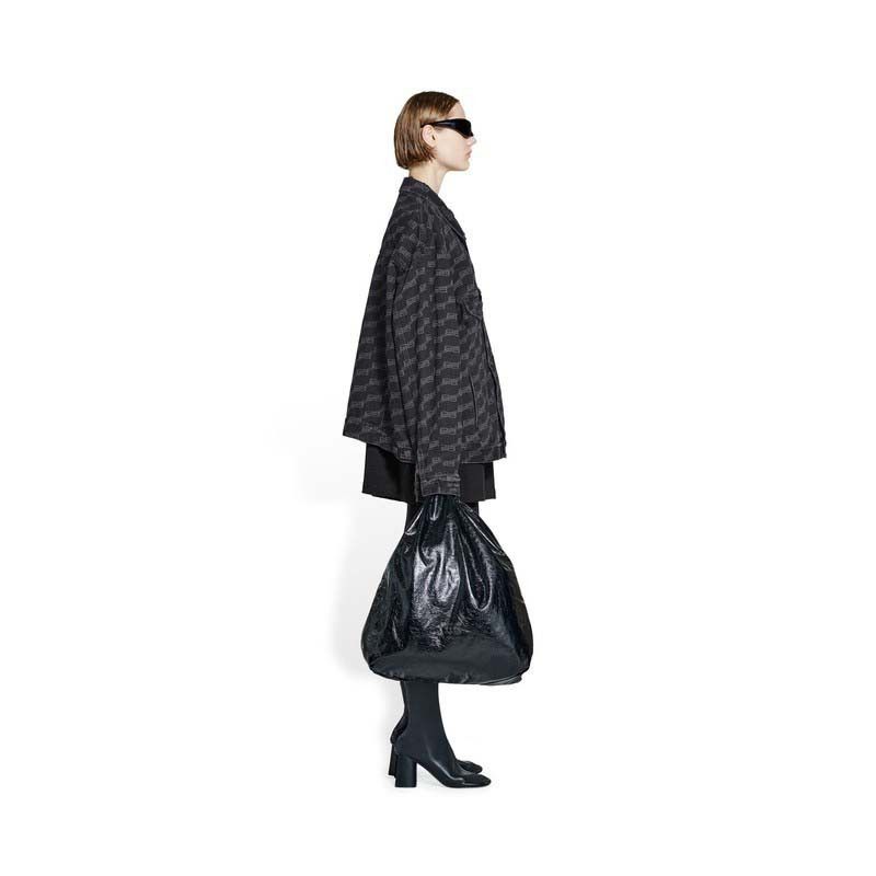 Balenciaga o1w1db10625 Dup / BB Monogram Large fit Jacket in Black Size S / US 4 / IT 40 - 2 Thumbnail