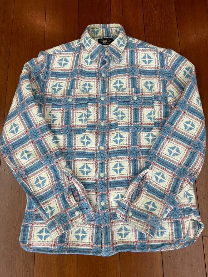 RRL Ralph Lauren RRL Ralph Lauren Blue, white and red plaid shirt Size US M / EU 48-50 / 2 - 2 Thumbnail