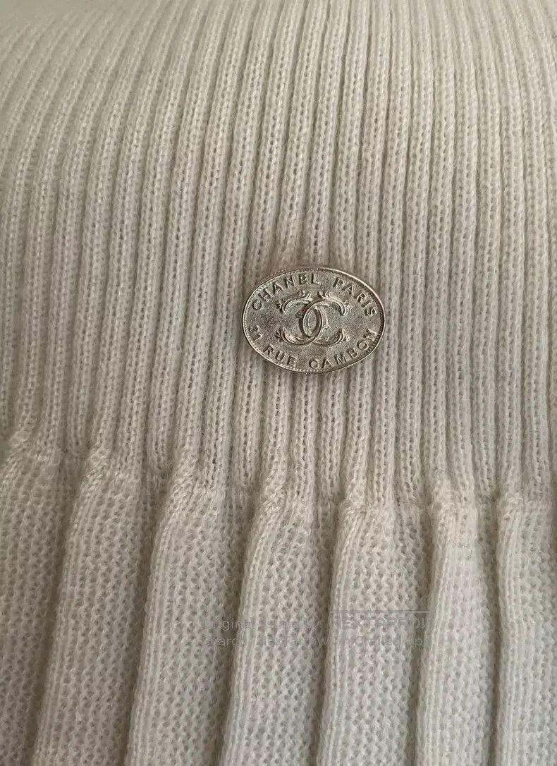 Chanel Chanel Knitted dress with ruffled dot sleeves Size S / US 4 / IT 40 - 3 Thumbnail
