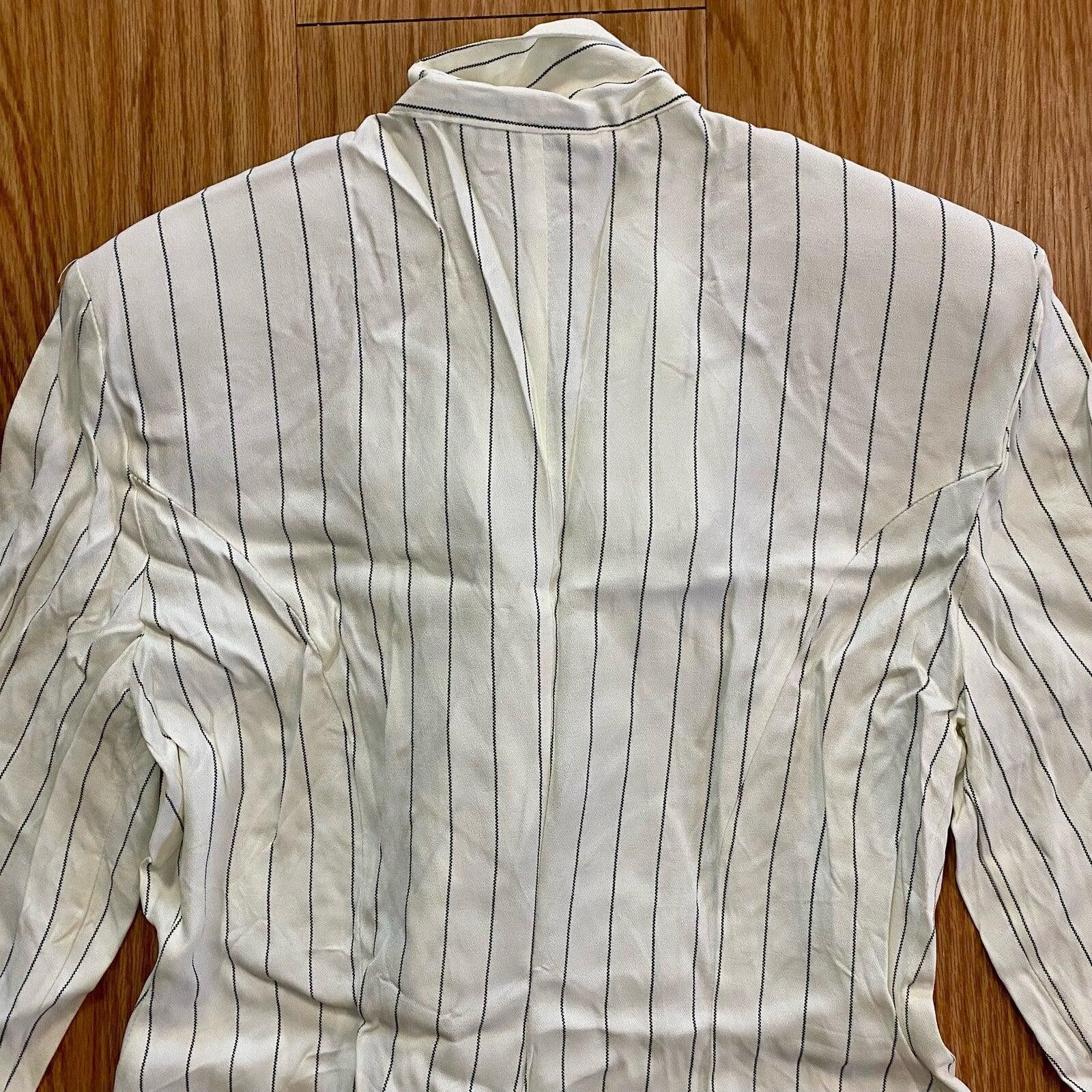 Other Francine Browner Vintage White Oversized Blazer Womens 6 Size M / US 6-8 / IT 42-44 - 11 Thumbnail