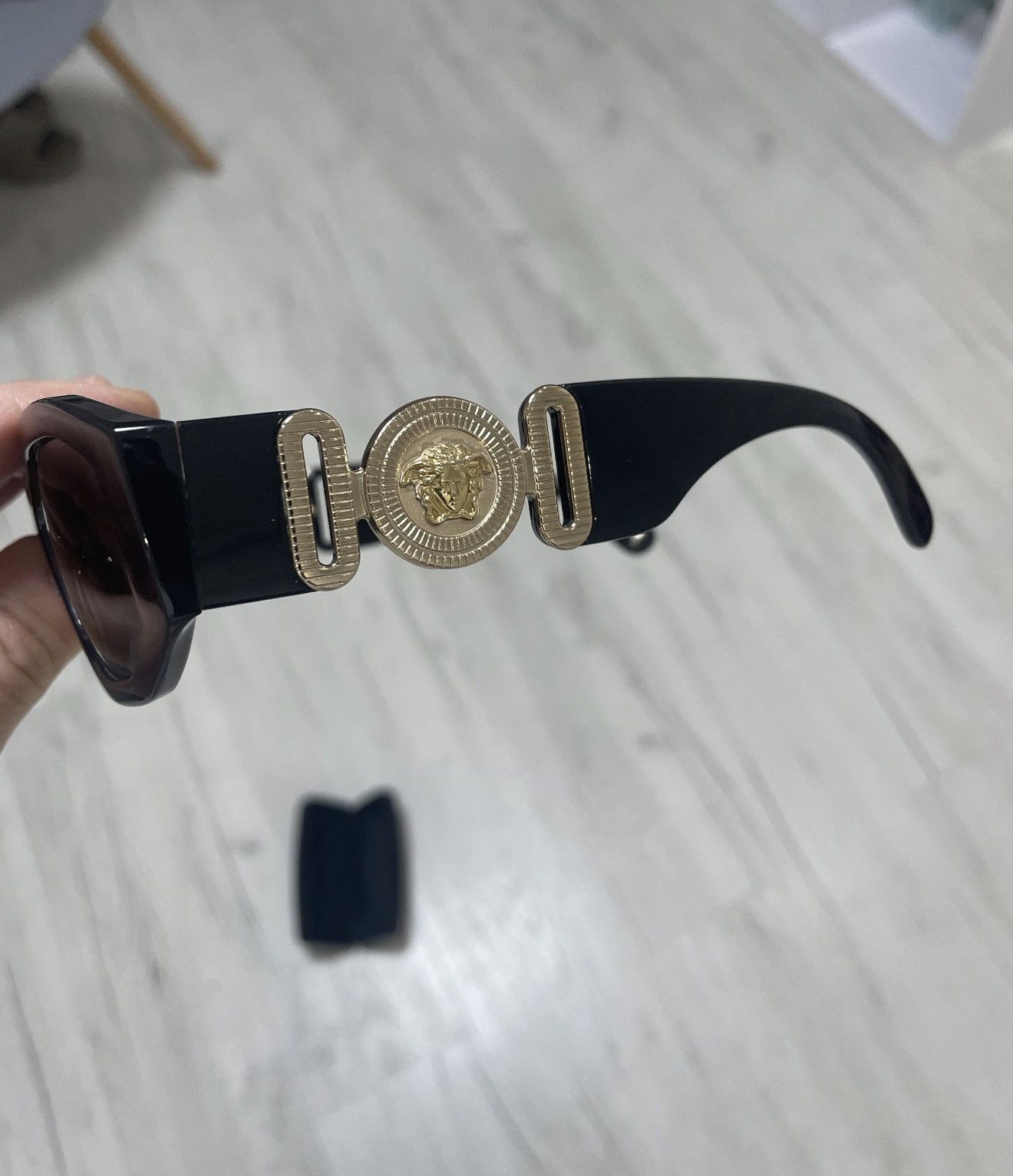 Versace VERSACE Medusa Logo Sunglasses 4361 Notorious BIG black Size ONE SIZE - 1 Thumbnail