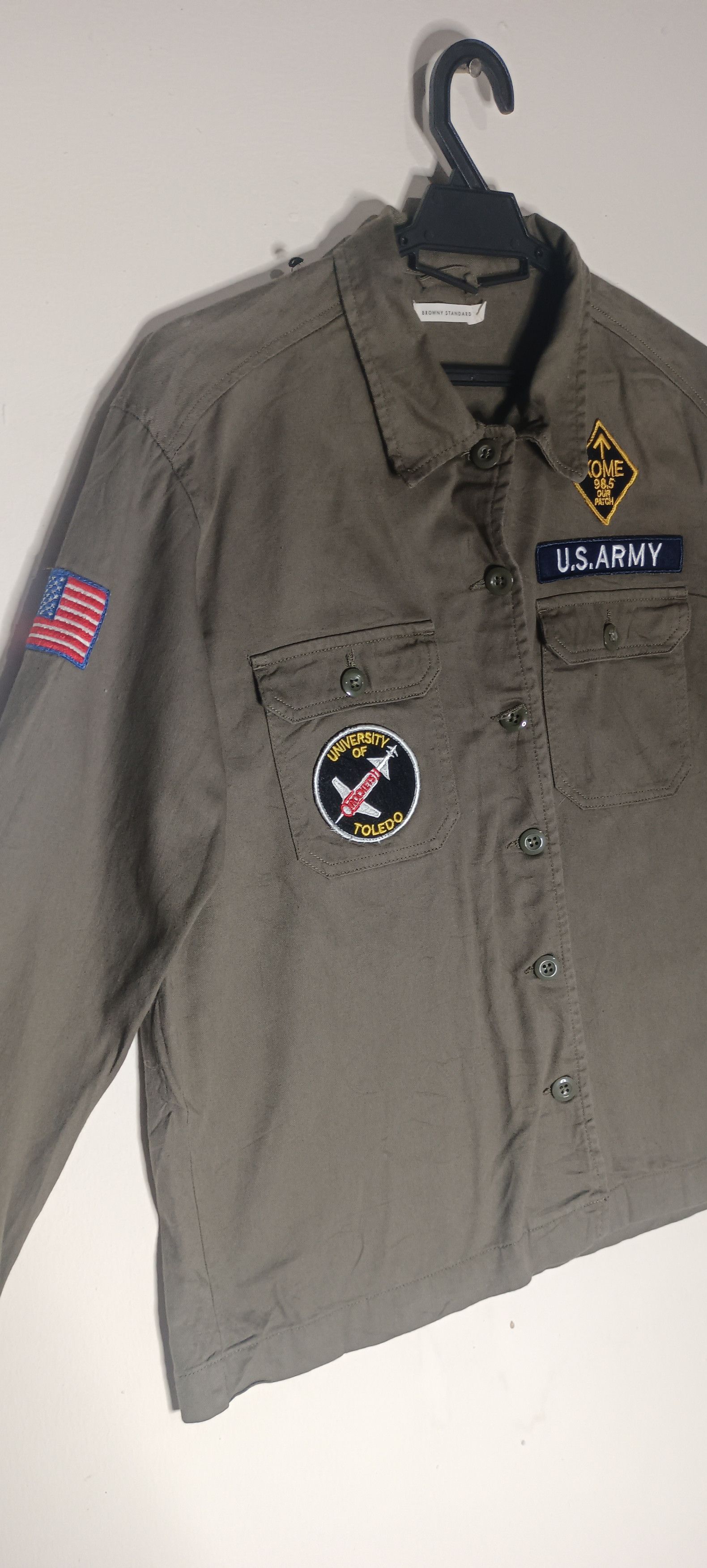 Japanese Brand Vintage🔥Browny Standard US Army University Of Toledo Size US L / EU 52-54 / 3 - 3 Thumbnail