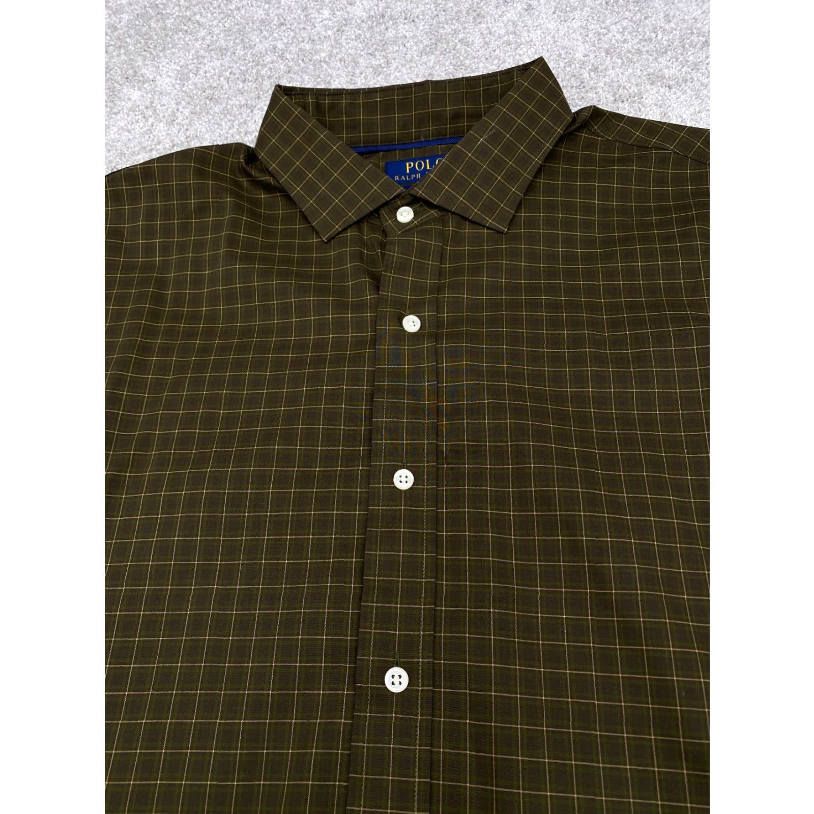 Ralph Lauren Polo Ralph Lauren Shirt Mens XL Long Sleeve Button Up Brown Green Checked Size US XL / EU 56 / 4 - 4 Thumbnail