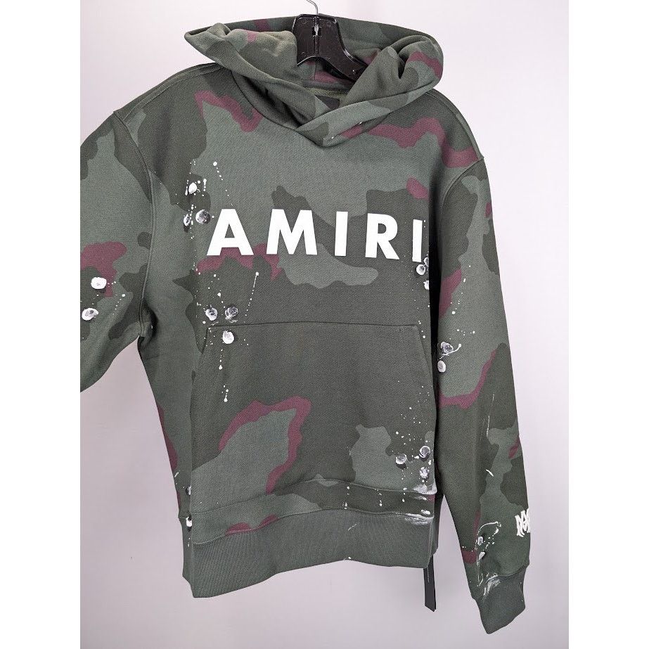 Amiri o1rshd1 Q:3 / Army Logo Hoodie in Camo Size US M / EU 48-50 / 2 - 7 Thumbnail