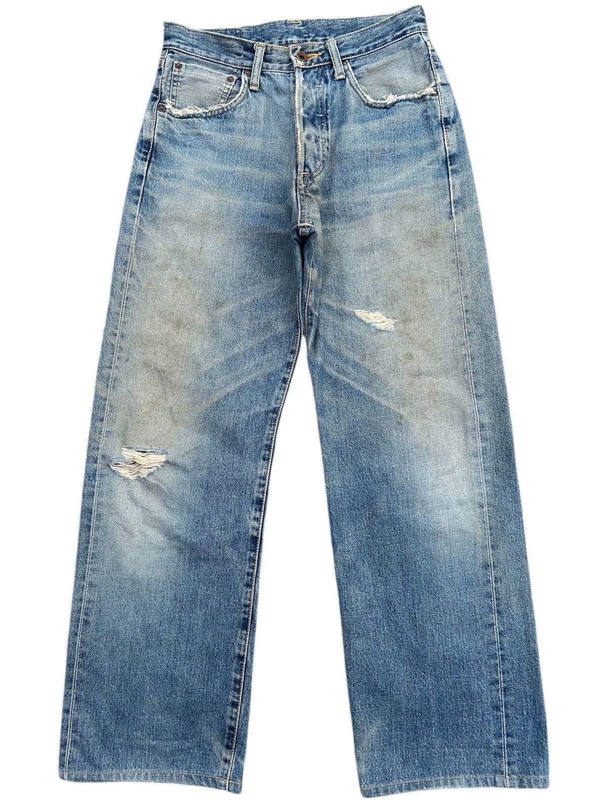 Kapital Vintage Edwin 505 Selvedge Baggy Distressed Dirty Denim Jean Size US 28 / EU 44 - 1 Thumbnail