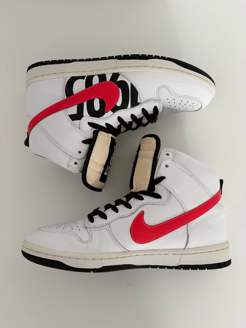 Nike × Undefeated Nike Undefeated Dunk Lux High White Infrared Size US 9 / EU 42 - 3 Thumbnail