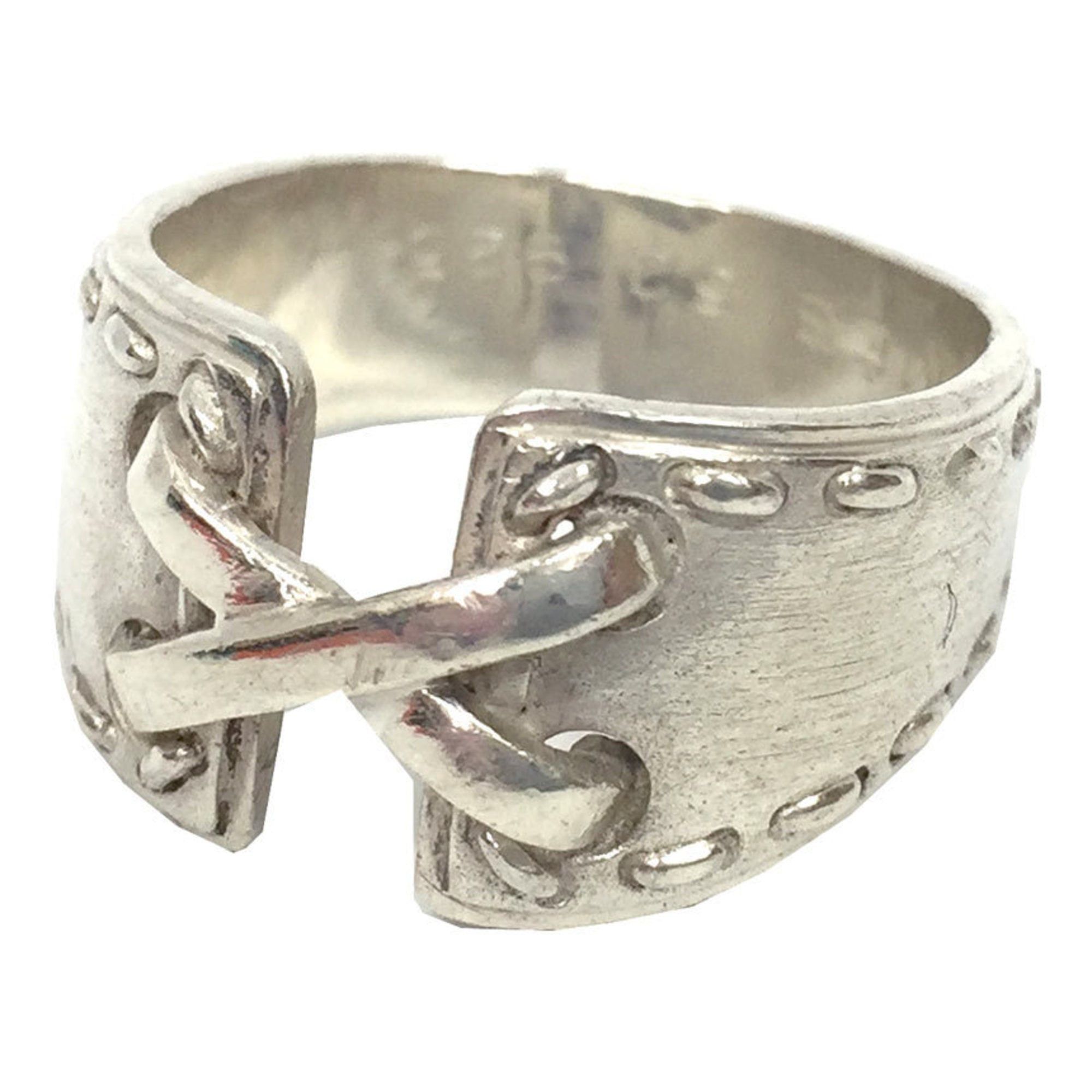 Hermes Hermès Mexico Ring #52 Silver AG925 Corset Size ONE SIZE - 1 Thumbnail