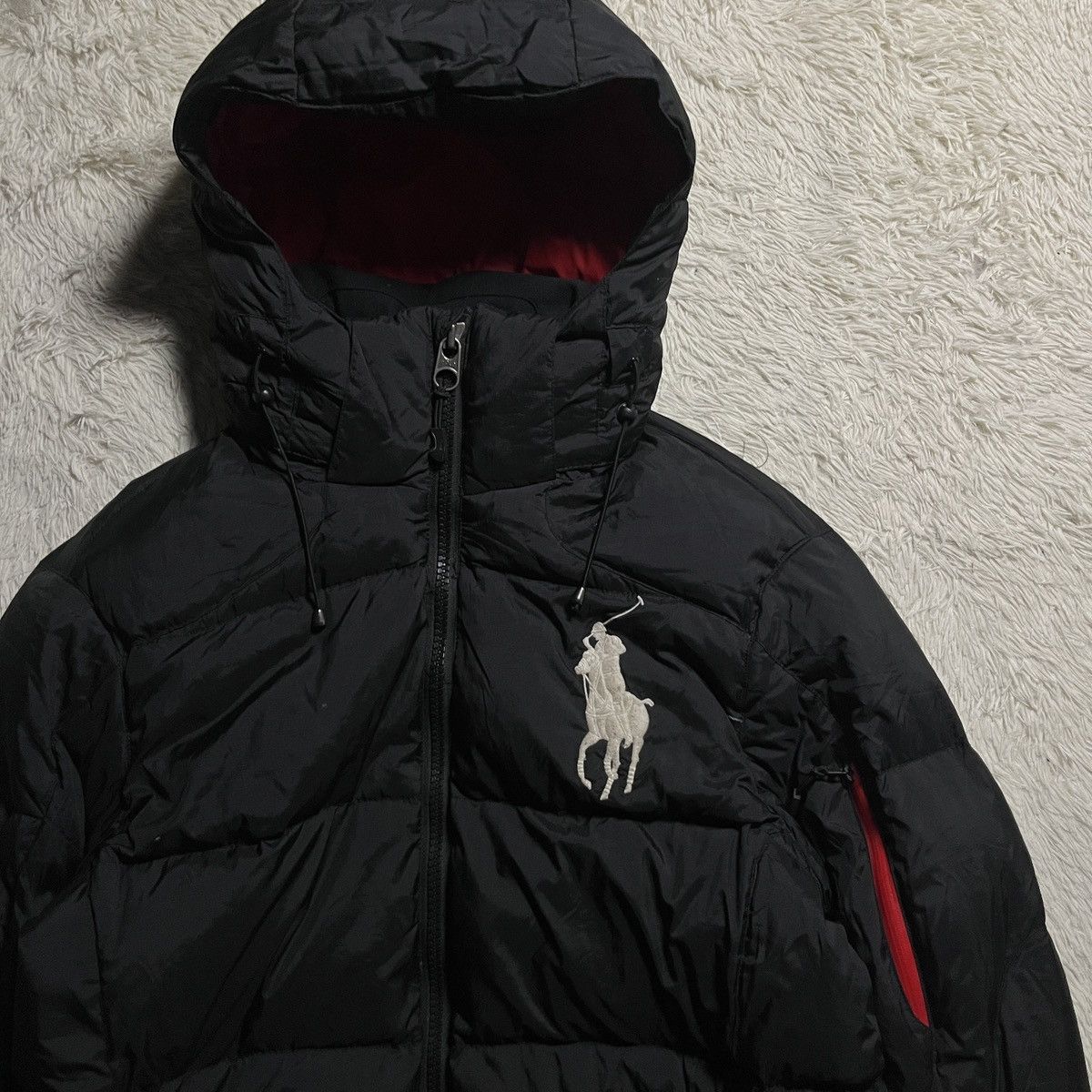 Polo Ralph Lauren Polo Ralph Lauren Black & Red Puffer Jacket Size US M / EU 48-50 / 2 - 3 Thumbnail
