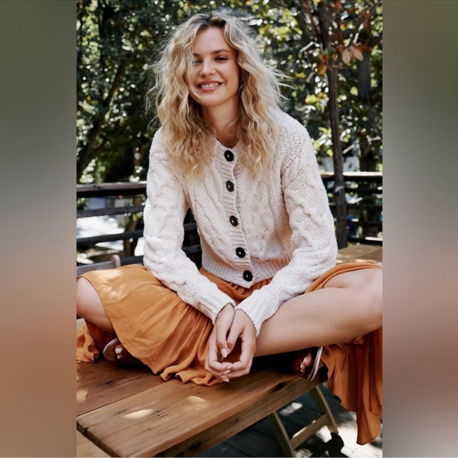 Free People 🎉LAST PIECE🎉FREE PEOPLE Bonfire Cardigan Sweater Size M / US 6-8 / IT 42-44 - 1 Thumbnail