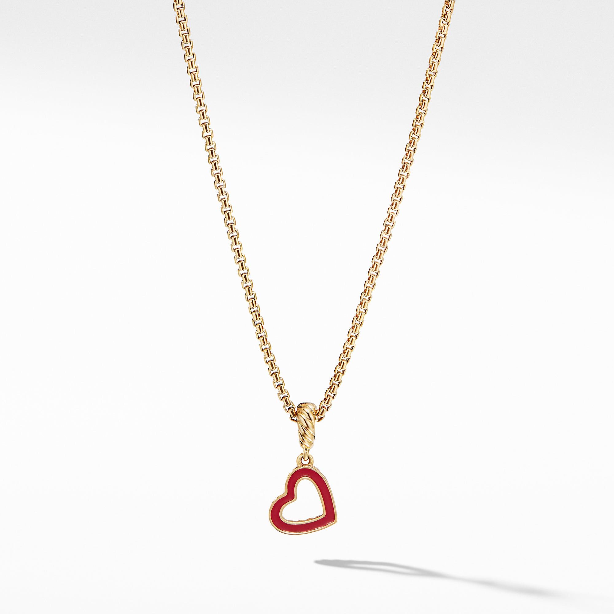 o1s1wg111025 D08789 Cable Heart Pendant In 18K in Golden