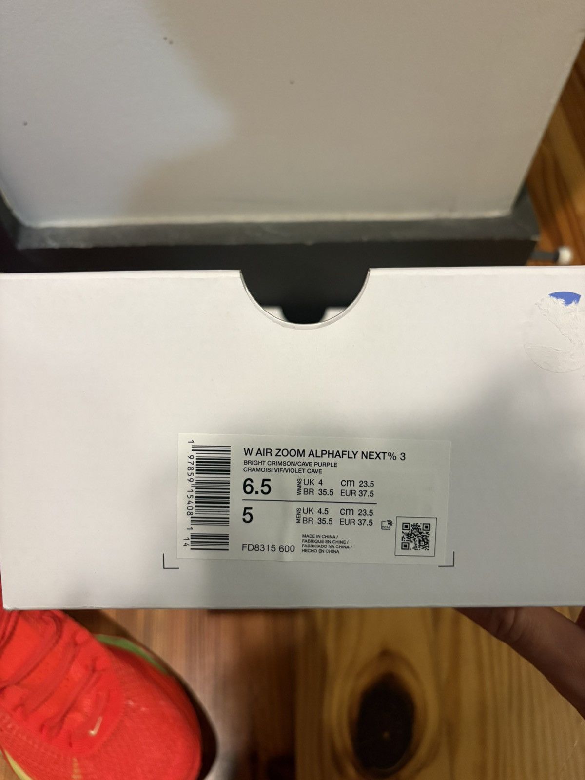 Nike Nike Air Zoom Alphafly NEXT% 3 'Bright Crimson Lime Blast' Size US 6.5 / IT 36.5 - 10 Thumbnail
