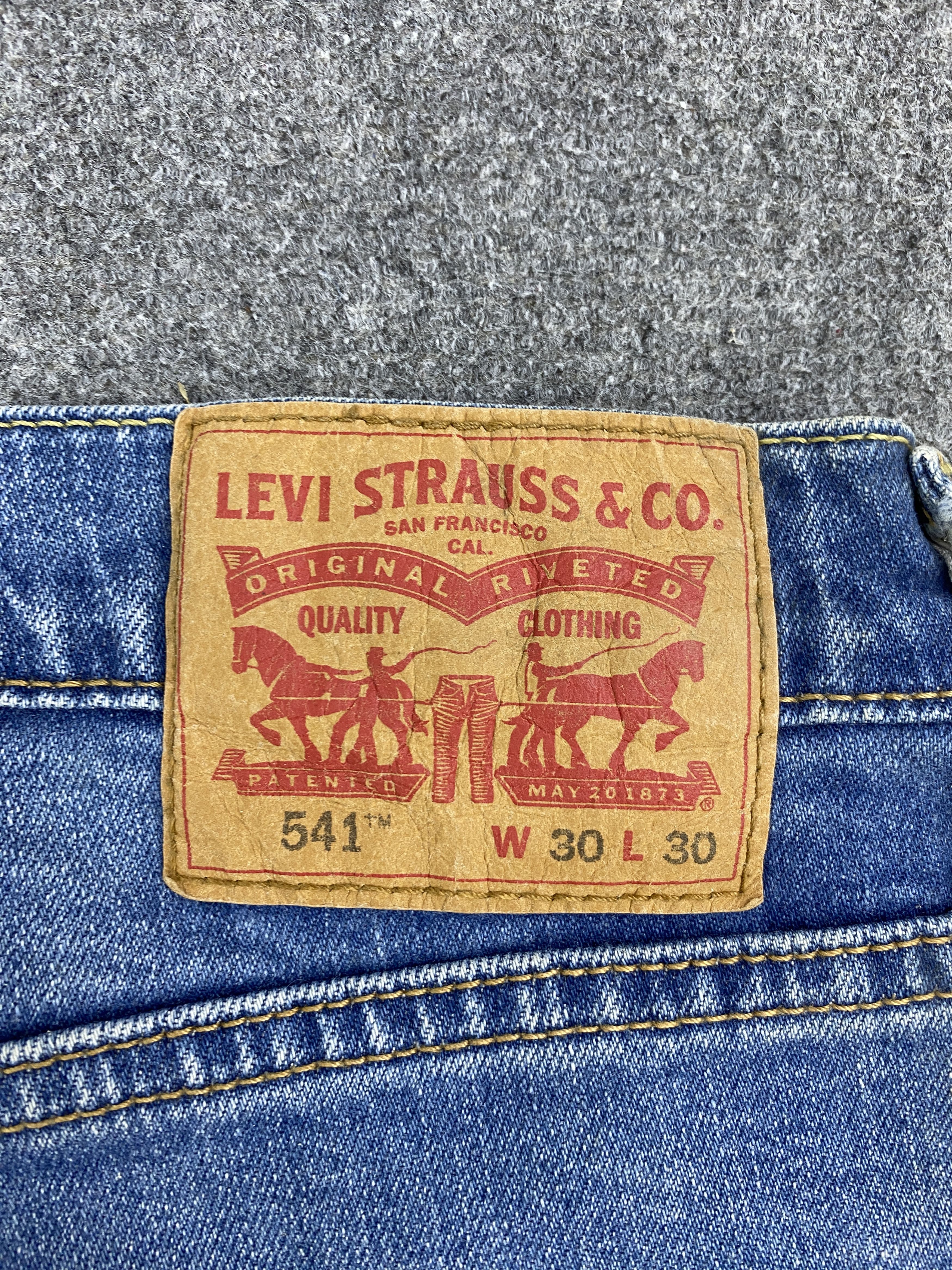 Levi's × Vintage Vintage Levis 541 Faded Blue Denim Jeans Size US 28 / EU 44 - 6 Thumbnail