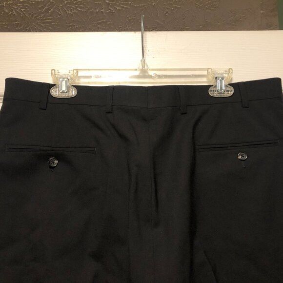 Hart Schaffner Marx hart Schaffner Marx men's black 98%wool dress pants 36/25 Size 36S - 4 Thumbnail