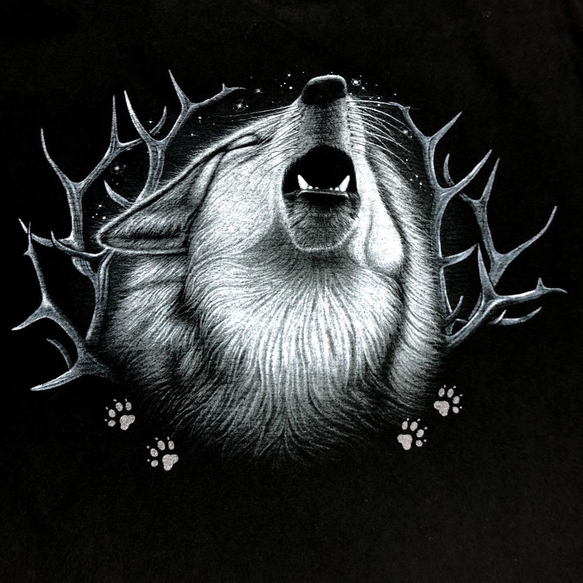 Vintage vintage Wolf T-Shirt The Mountain Retro Hip Hop 90s animal Size US L / EU 52-54 / 3 - 4 Thumbnail