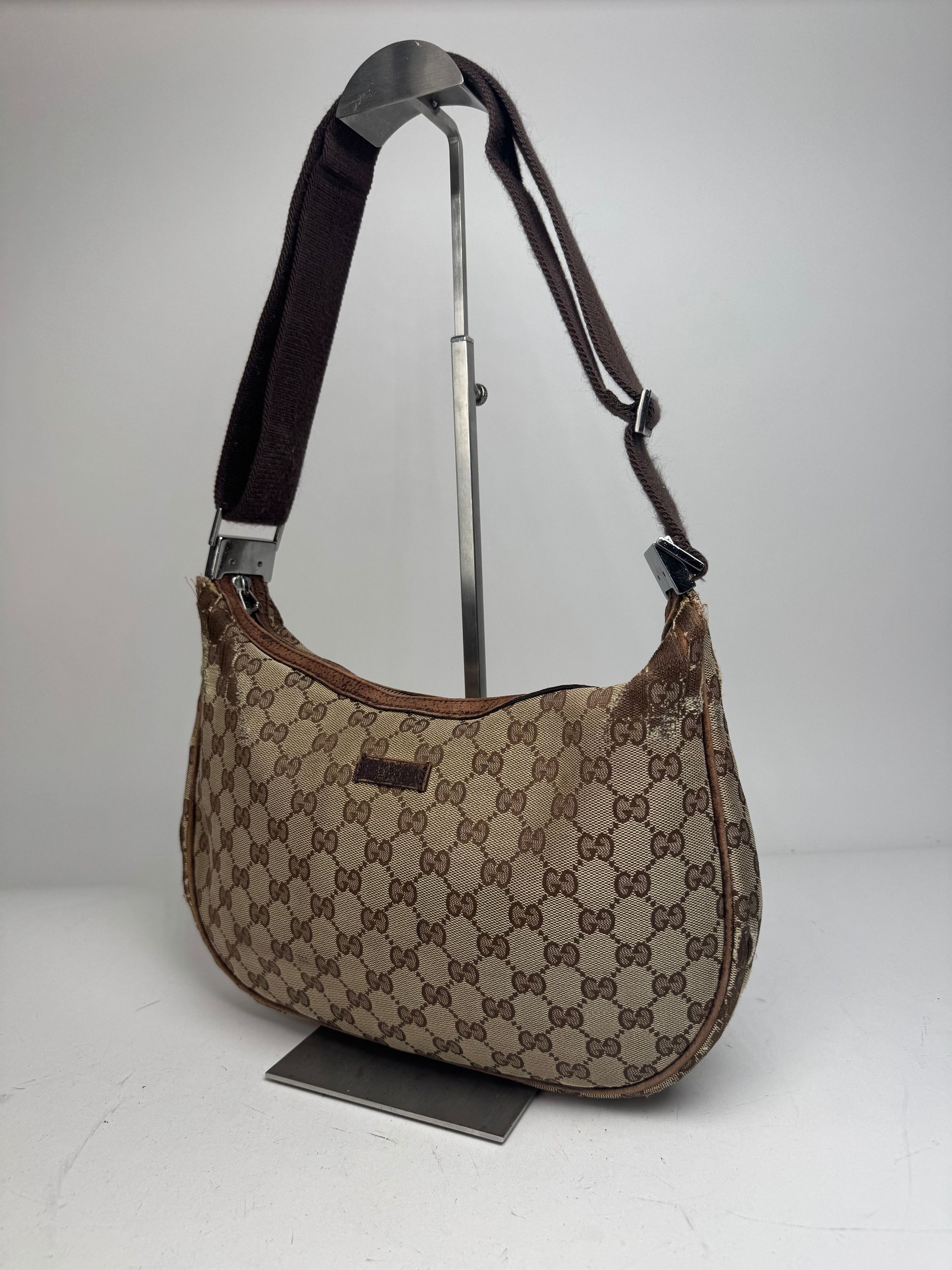 Gucci Vintage Monogram Canvas 2Way Bag Beige Brown Size ONE SIZE - 1 Thumbnail