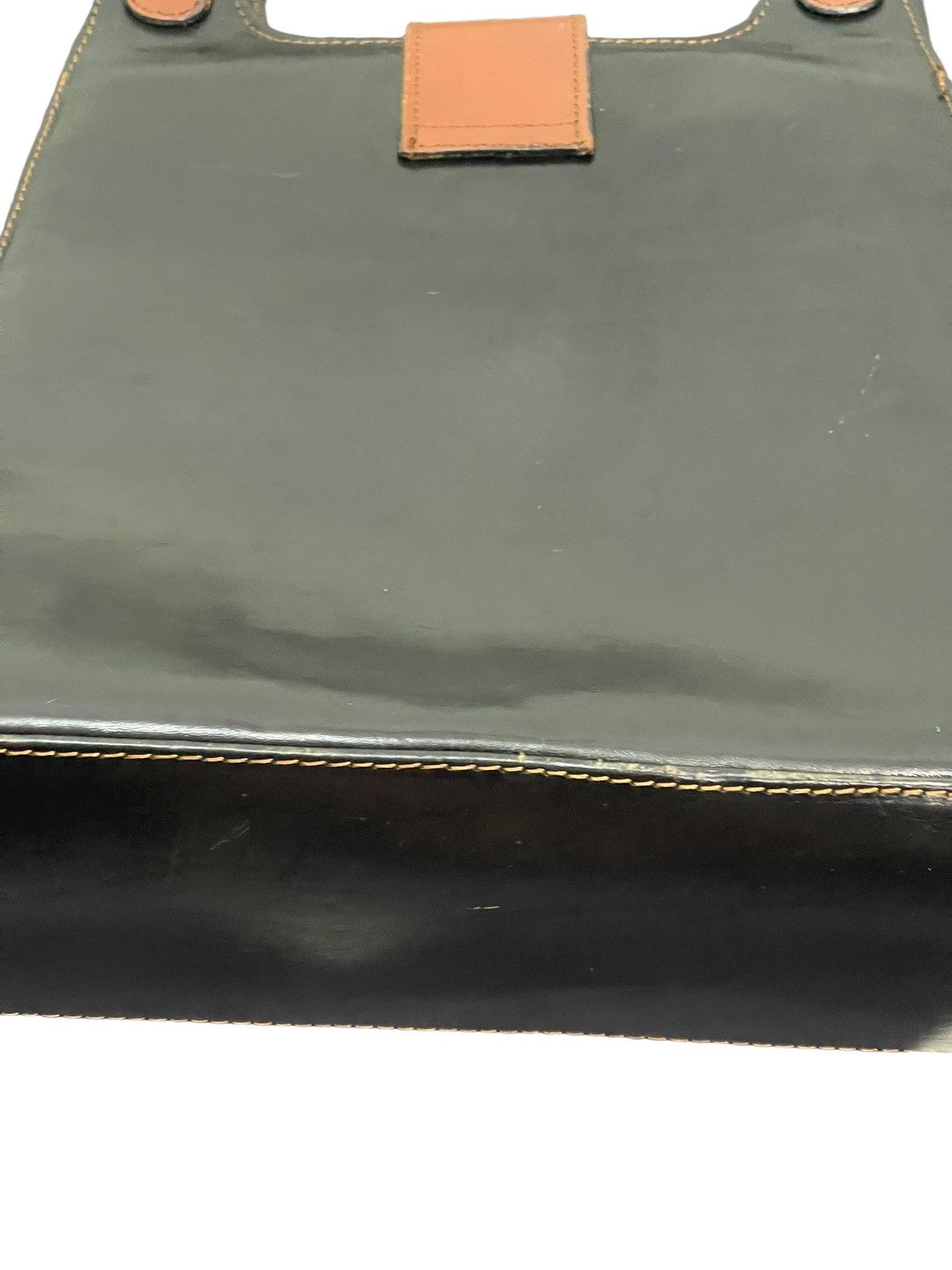 Genuine Leather Full Leather Vtg L’ Artigiano Italy Tote Shoulder Bag 9🟩 Size ONE SIZE - 14 Thumbnail