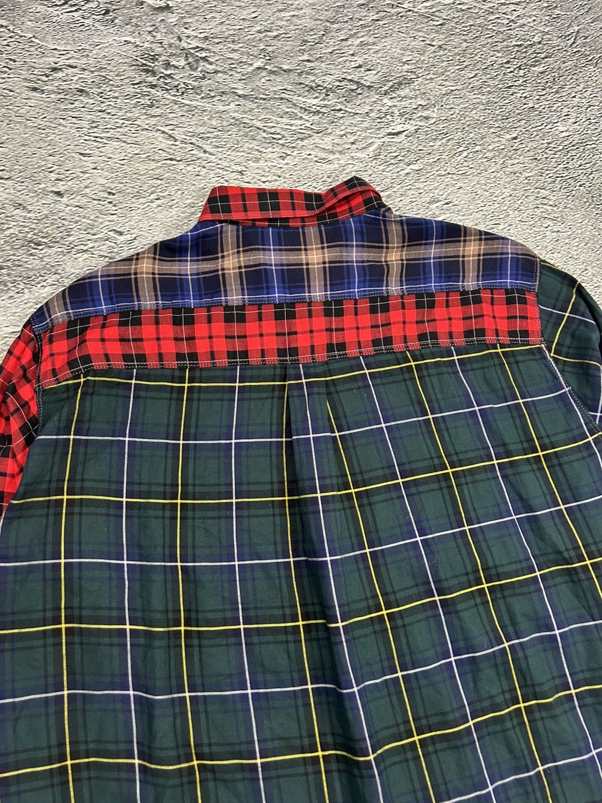 Lanvin Lanvin shirt patchwork plaid tartan button up flannel runway Size US XL / EU 56 / 4 - 12 Thumbnail